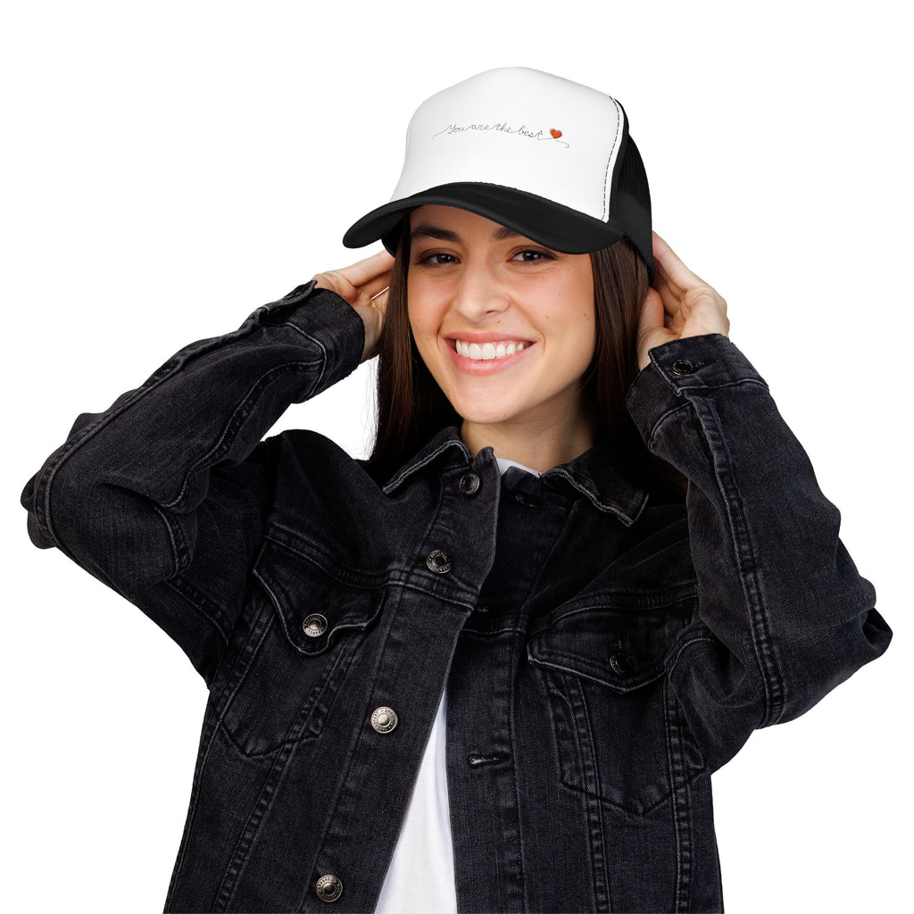 Copy of You Are the Best Foam Trucker Hat, Custom Embroidered Cap, Gift for Friends, Casual Wear, Birthday Gift, Inspirational Accessory