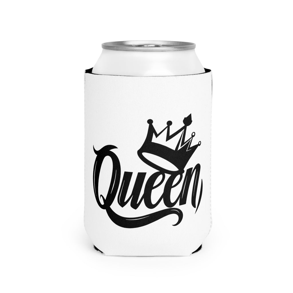 Stylish Can Cooler Sleeve, Party Fun Drink Accessory, Gift for Her, Queen and Beauty Designs, Summer Events, Outdoor Parties, Barbecues