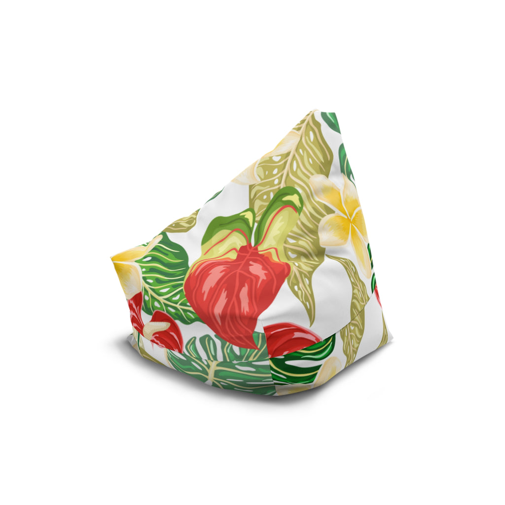 Tropical Bean Bag Chair Cover, Indoor Lounger, Fun Home Decor, Cozy Reading Nook, Summer Vibes, Gift for Kids