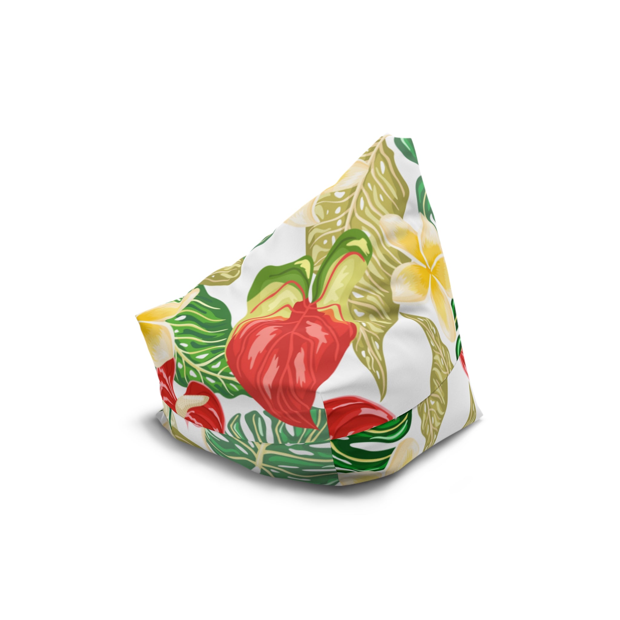 Tropical Bean Bag Chair Cover, Indoor Lounger, Fun Home Decor, Cozy Reading Nook, Summer Vibes, Gift for Kids