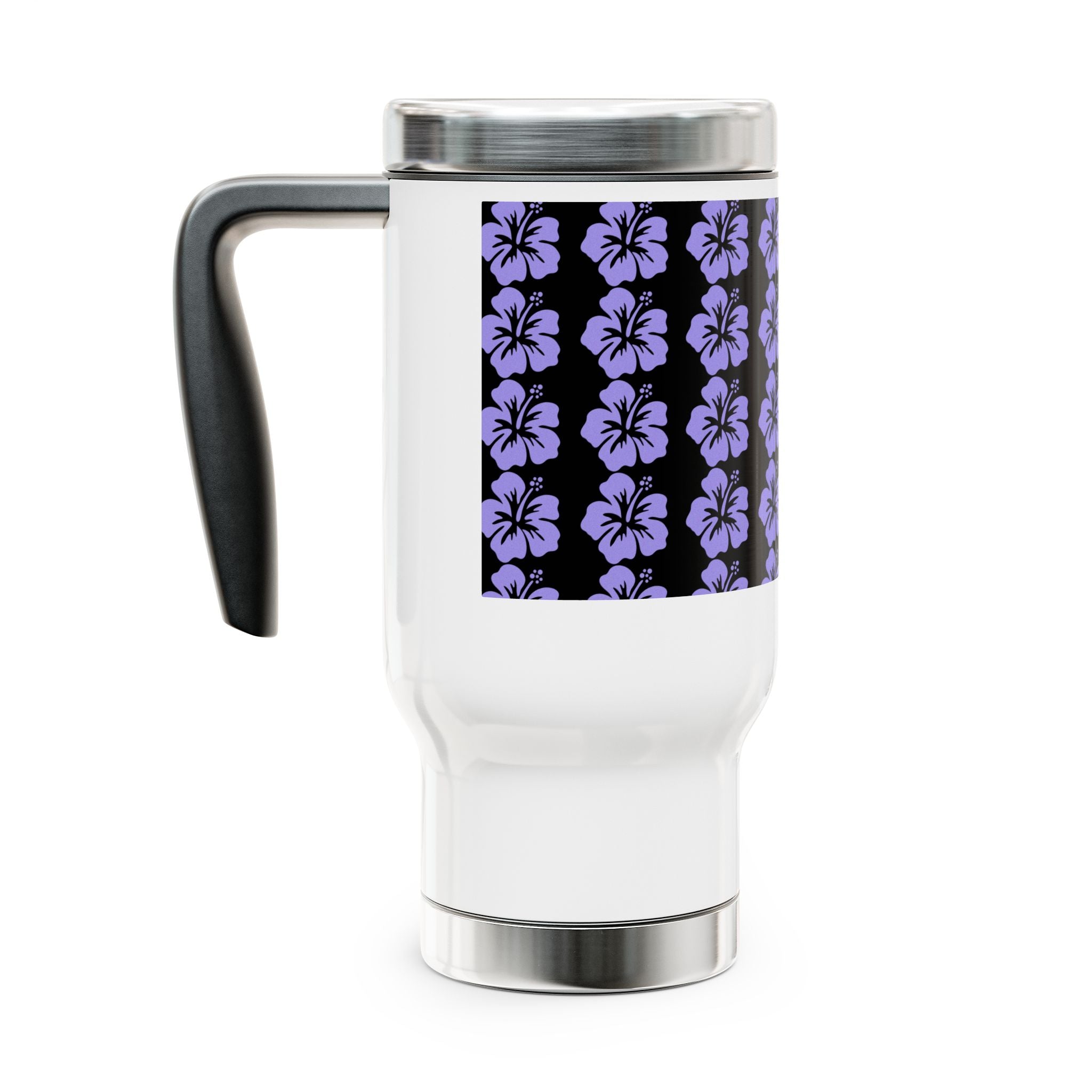 Floral Stainless Steel Travel Mug, Hibiscus Travel Cup, Coffee Mug with Handle, Perfect Gift for Garden Lovers, Summer Picnic [...]