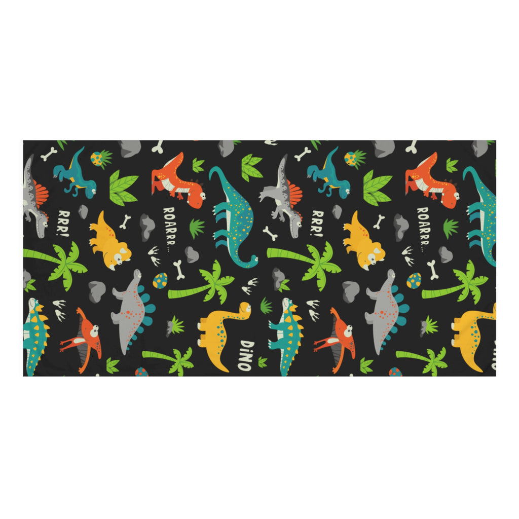 Dinosaur Adventure Towel - Kids Bath Towel, Playroom Decor, Birthday Gift, Dino Party, Bath Time Fun