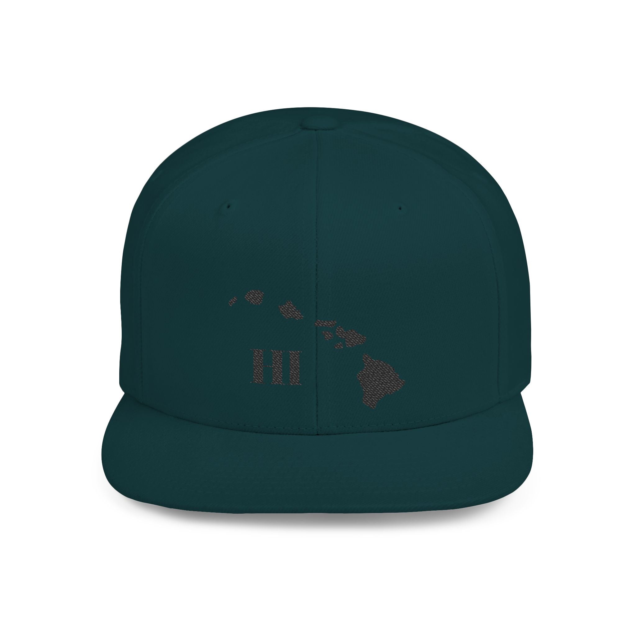 Hawaii Flat Bill Snapback Hat, Stylish Cap, Beachwear Accessory, Gift for Travelers, Unisex Outdoor Headwear