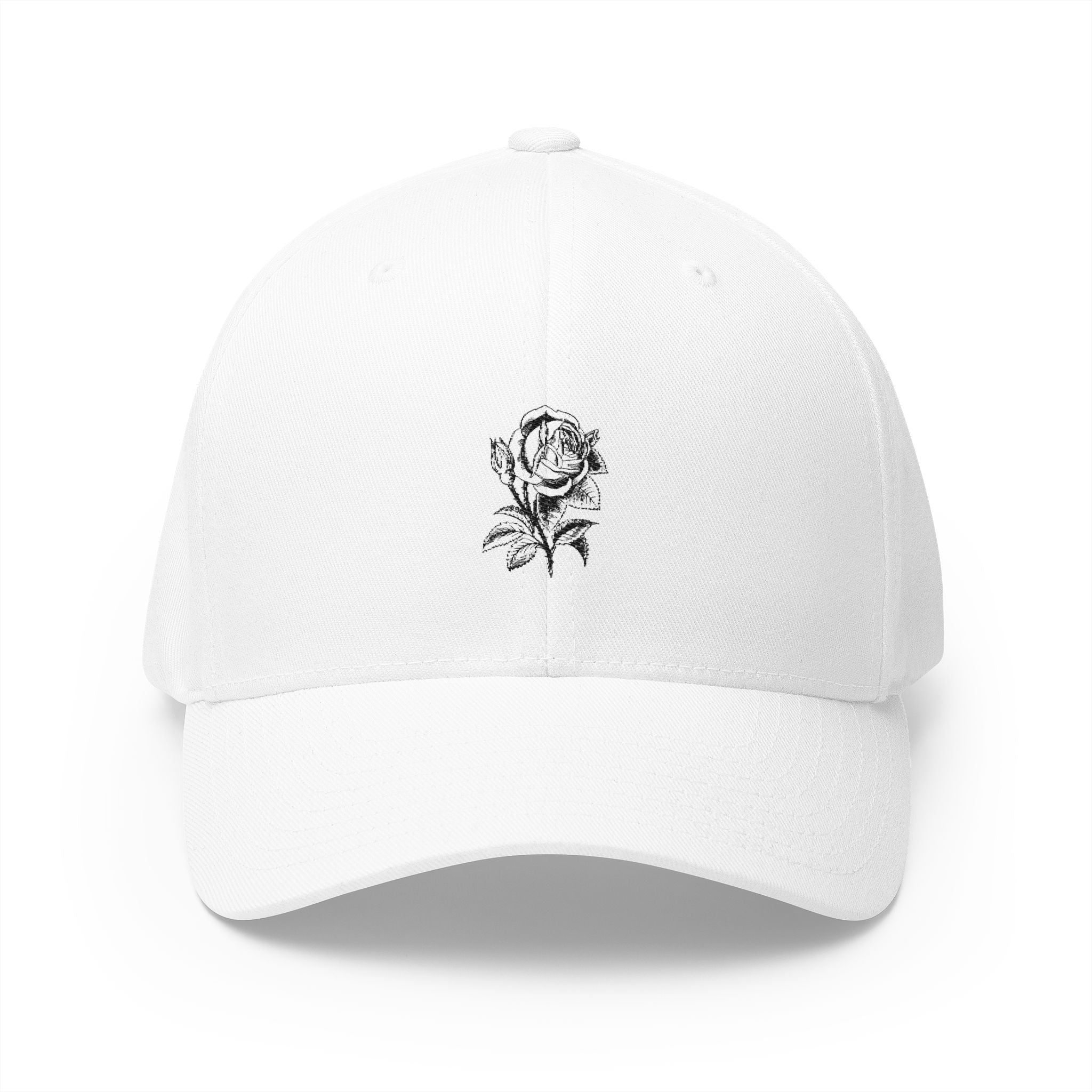 Embroidered Rose Cap, Stylish Hat, Casual Wear, Gift for Her, Summer Accessory, Floral Cap