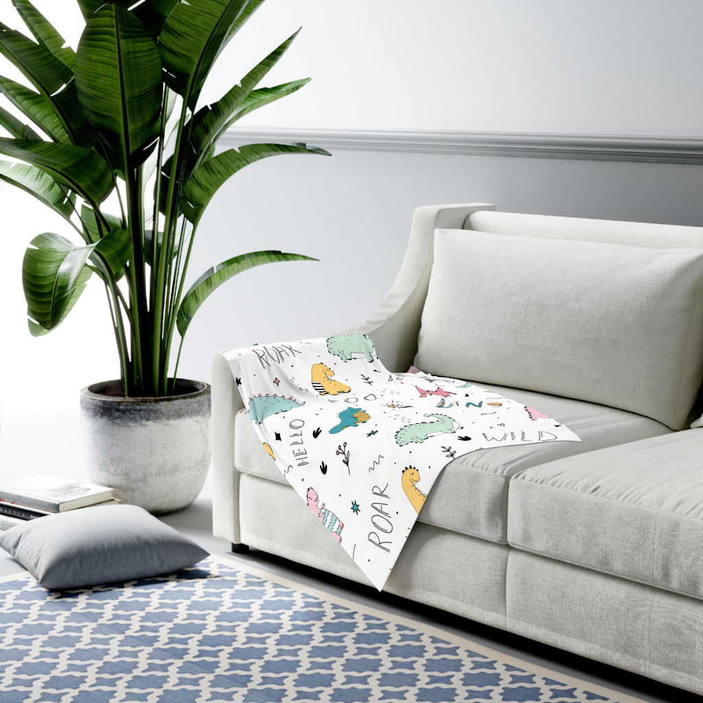 Dinosaur Adventure Baby Swaddle Blanket | Cozy Newborn Gift, Nursery Decor, Baby Shower Essential, Unique Baby Wrap, Cute Dinosaur Design