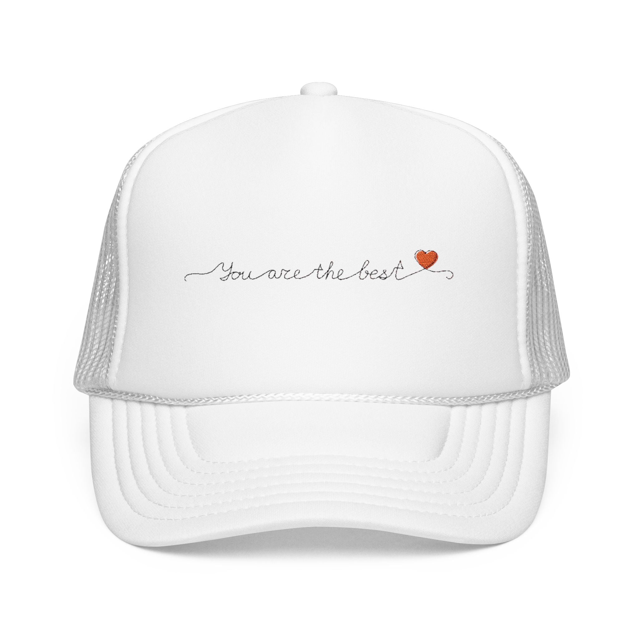 Copy of You Are the Best Foam Trucker Hat, Custom Embroidered Cap, Gift for Friends, Casual Wear, Birthday Gift, Inspirational Accessory