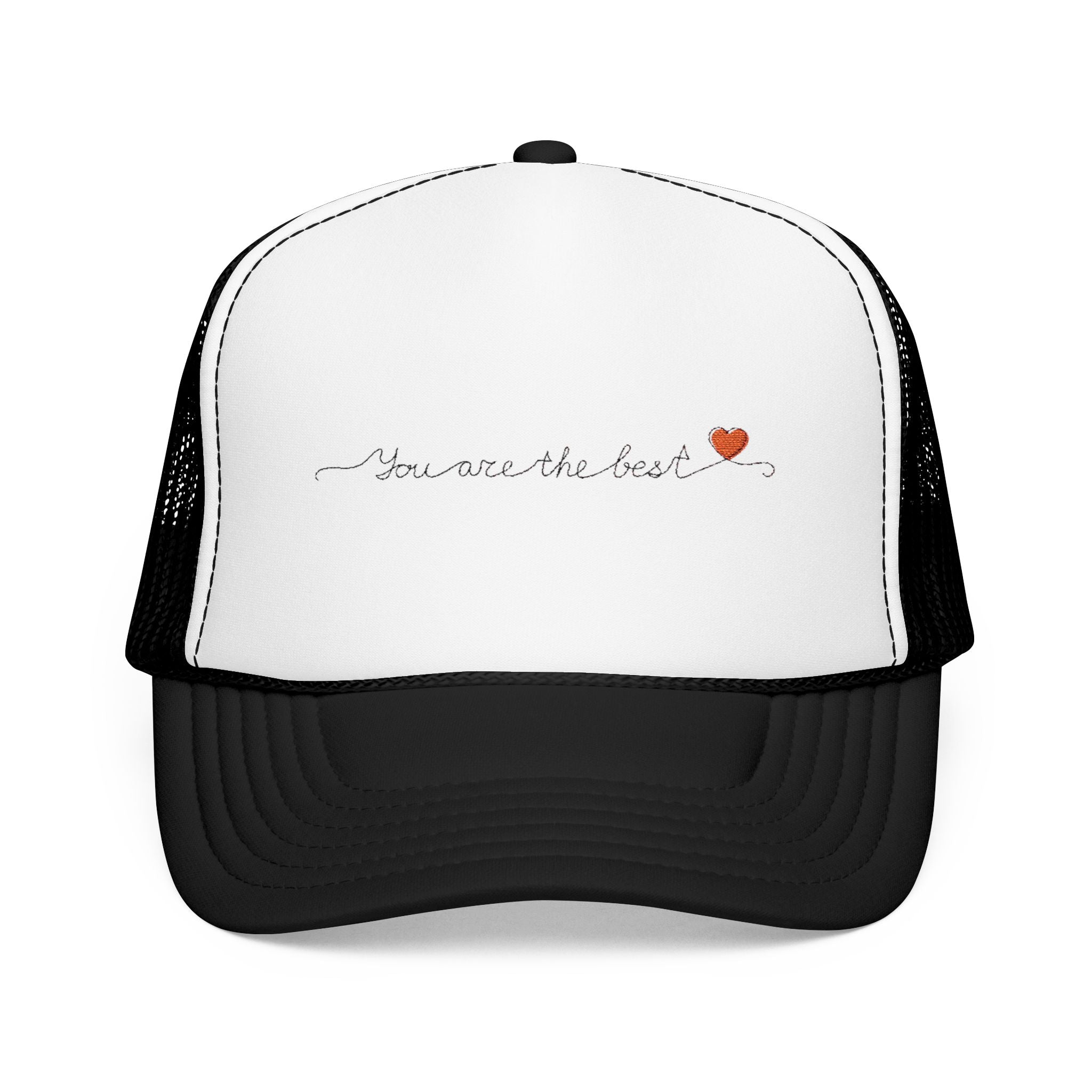 Copy of You Are the Best Foam Trucker Hat, Custom Embroidered Cap, Gift for Friends, Casual Wear, Birthday Gift, Inspirational Accessory