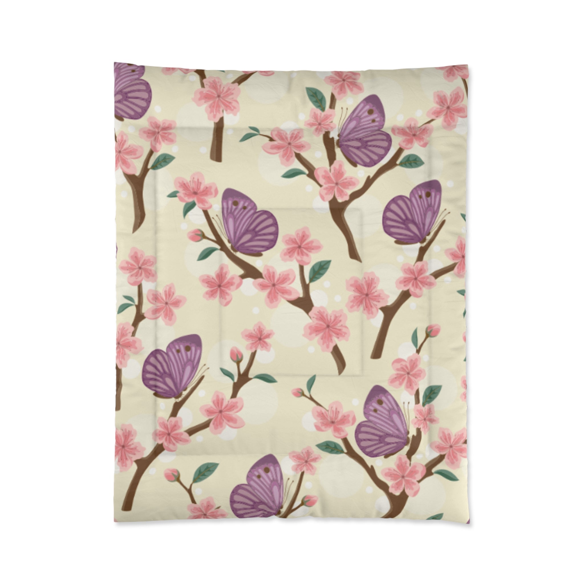 Butterfly Blossom Comforter, Spring Floral Quilt for Cozy Bedrooms, Butterfly Decor, Gift for Nature Lovers, Bedspread for Kids' [...]