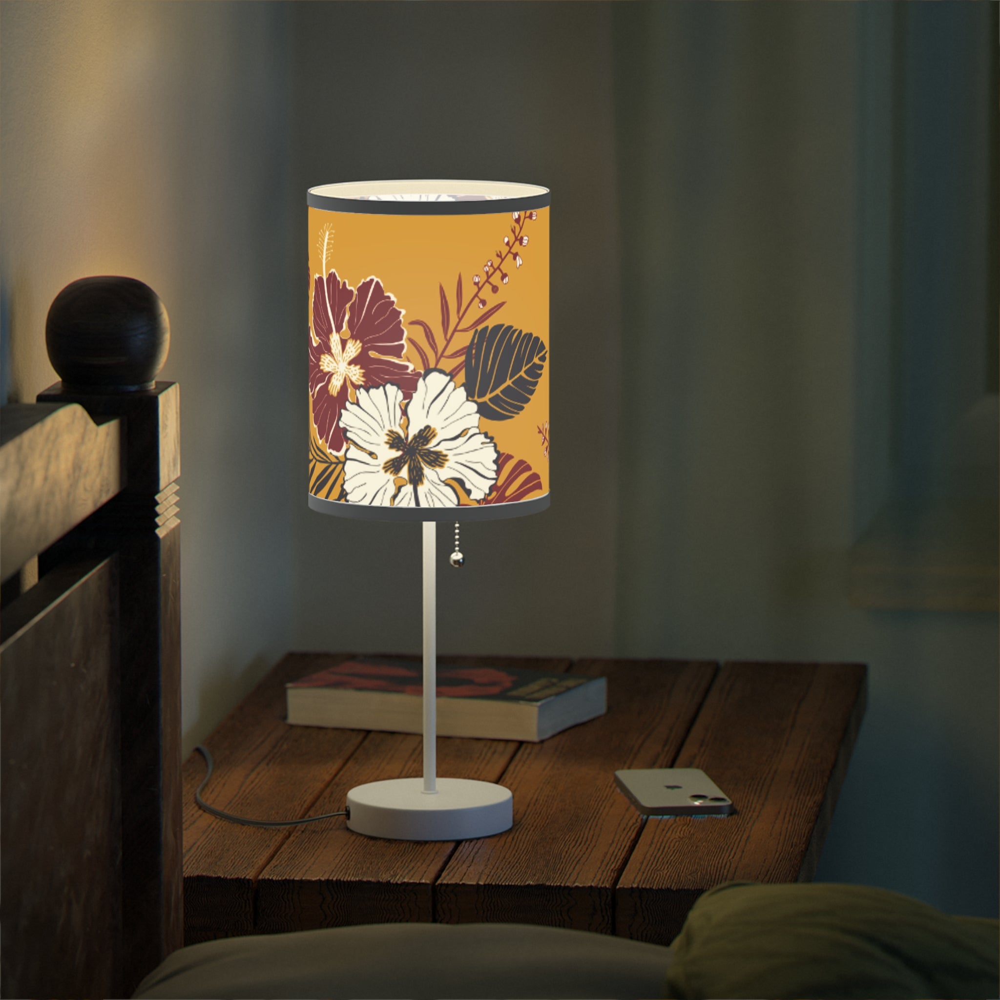 Floral Table Lamp | Chic Home Décor, Boho Lighting, Modern Decor, Bedroom Accent, Gift for Her