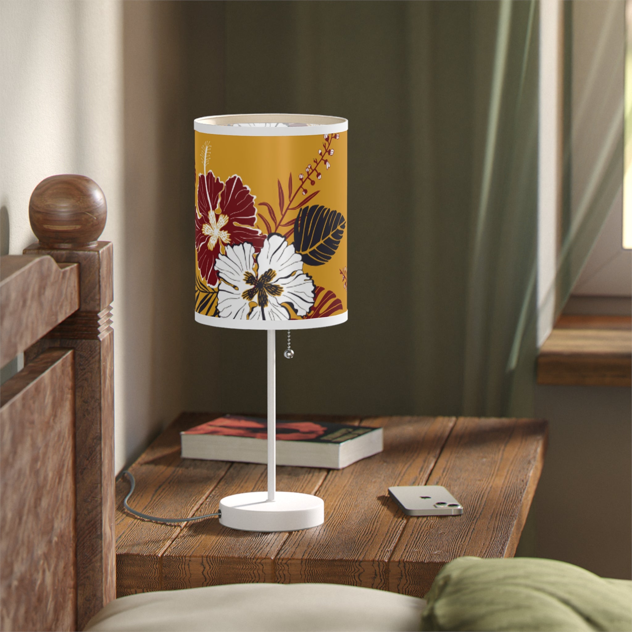 Floral Table Lamp | Chic Home Décor, Boho Lighting, Modern Decor, Bedroom Accent, Gift for Her