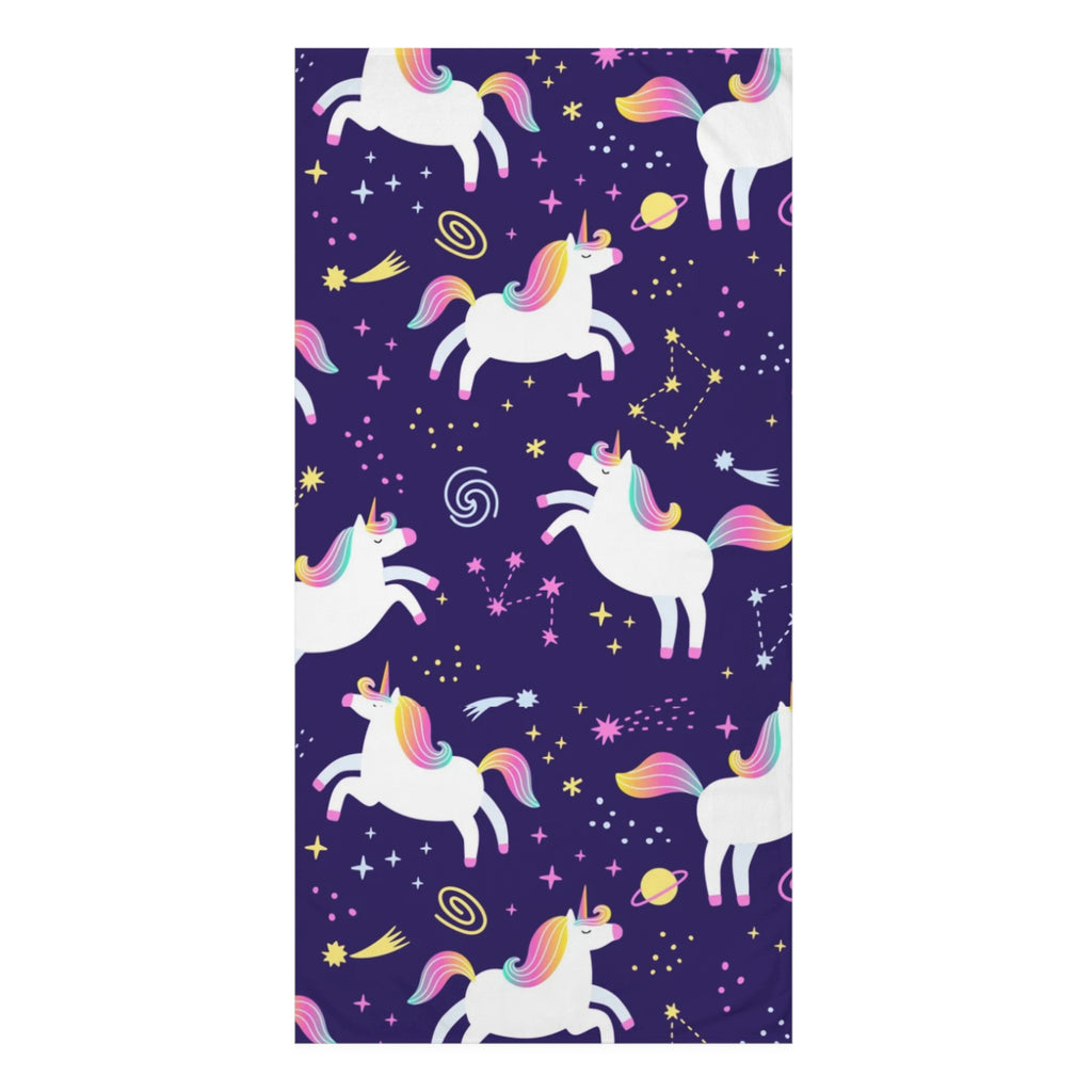 Whimsical Unicorn Towel - Soft Mink-Cotton Bath/Dish Towel, Perfect Gift for Kids, Bathroom Decor, Rainbow Theme, Magical Unicorns
