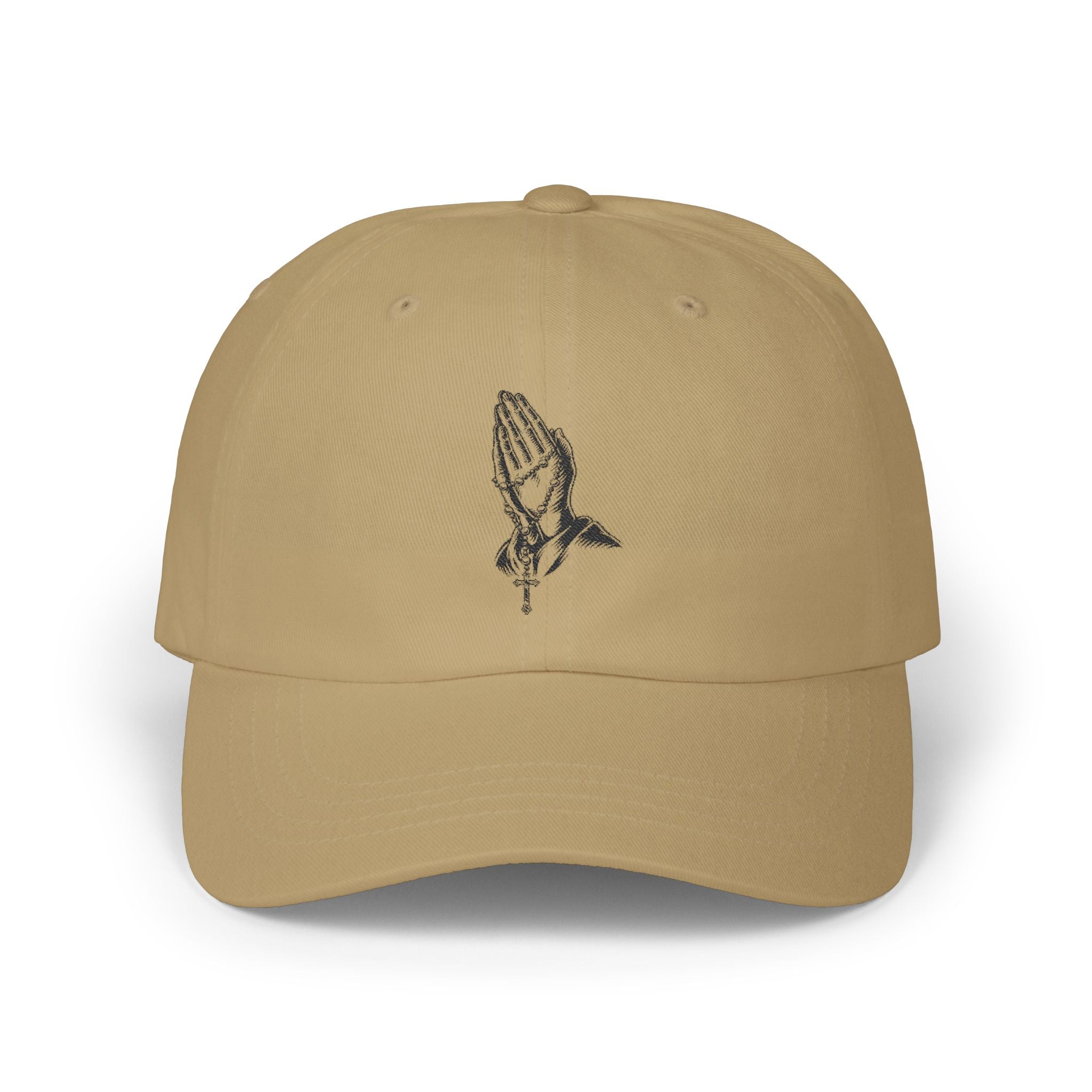 Praying Hands Classic Dad Cap, Faith Hat, Religious Cap, Casual Style, Gift for Dads, Summer Accessories, Unisex Fashion