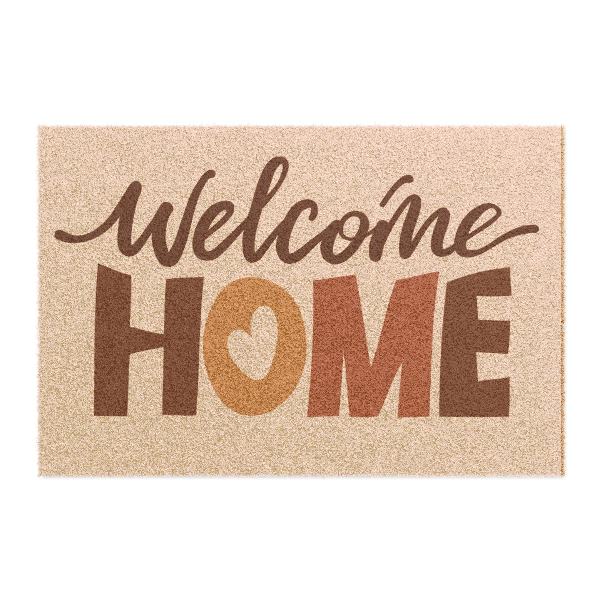 Welcome Home Doormat - Cozy Entry Rug for New Homeowners, Housewarming Gift, Outdoor or Indoor Welcome Mat, Rustic Decor, Personalized [...]