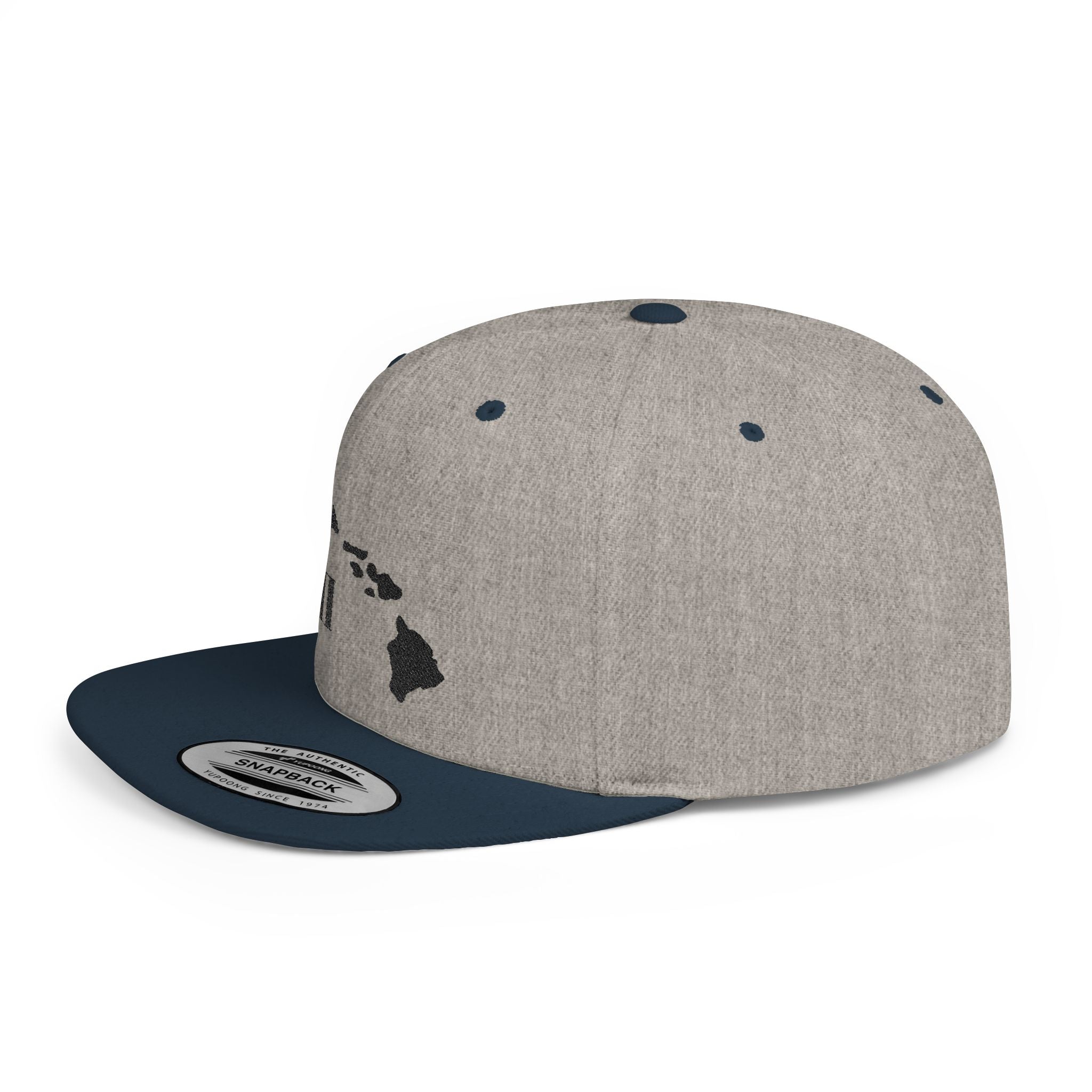 Hawaii Flat Bill Snapback Hat, Stylish Cap, Beachwear Accessory, Gift for Travelers, Unisex Outdoor Headwear