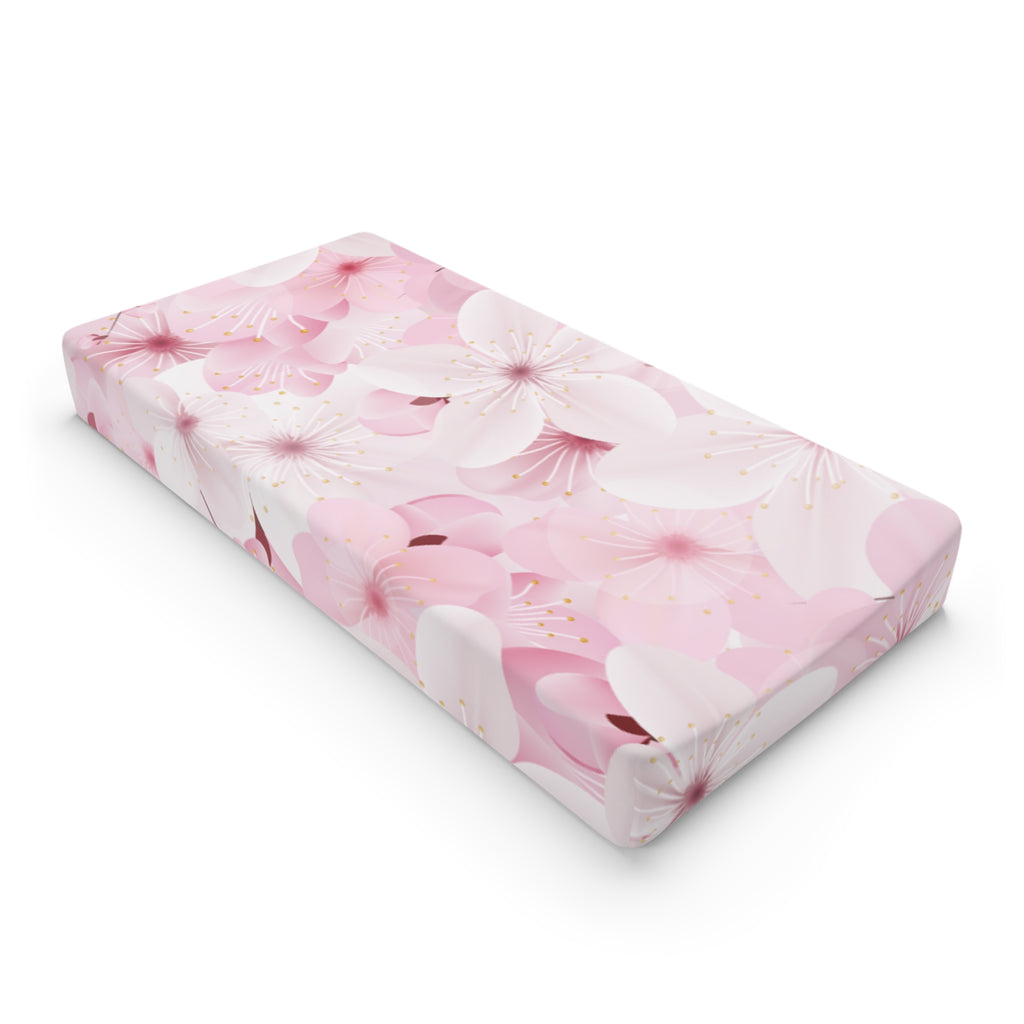 Floral Baby Changing Pad Cover, Soft Nursery Bedding, Perfect for Baby Showers, Floral Design, Infant Essentials, Gender Neutral Décor