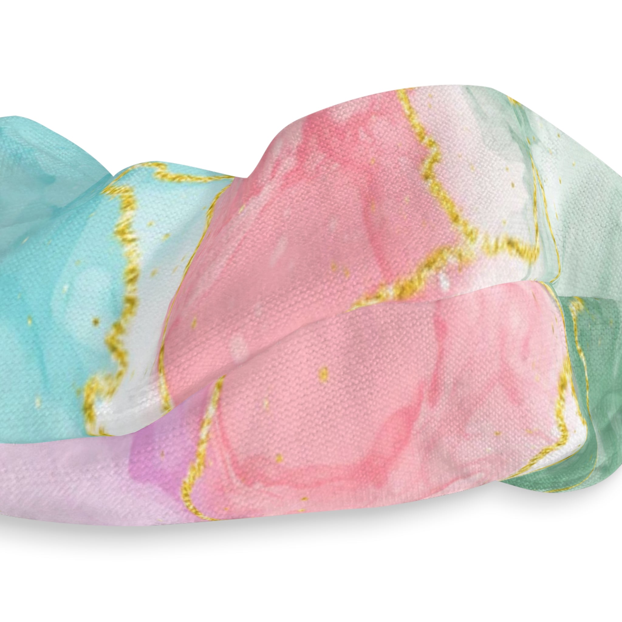 Marble Pattern Scrunchie, Trendy Hair Accessory, Gift for Her, Everyday Wear, Fashionable Ponytail Holder