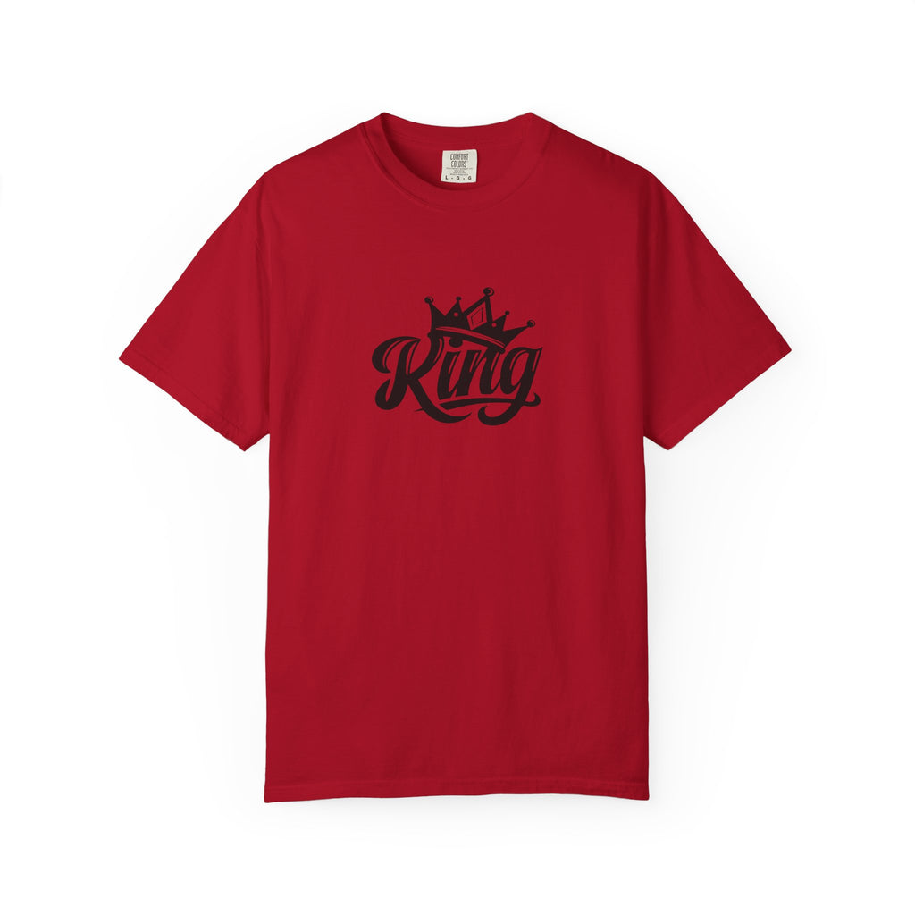 King Crown Garment-Dyed T-Shirt for Men and Women | Unisex Casual Tee, Gift for Dad, Birthday Shirt, Streetwear Style