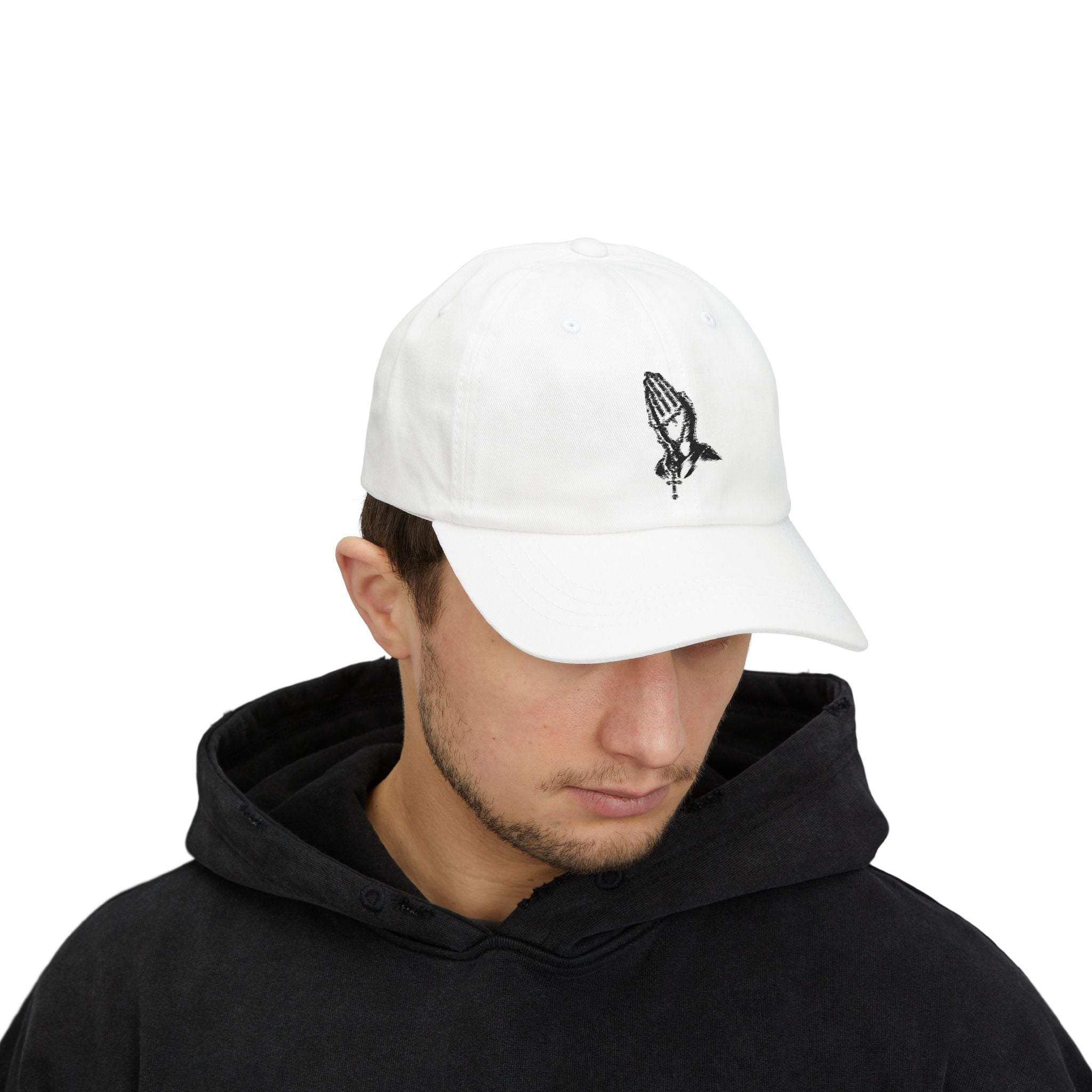 Praying Hands Classic Dad Cap, Faith Hat, Religious Cap, Casual Style, Gift for Dads, Summer Accessories, Unisex Fashion