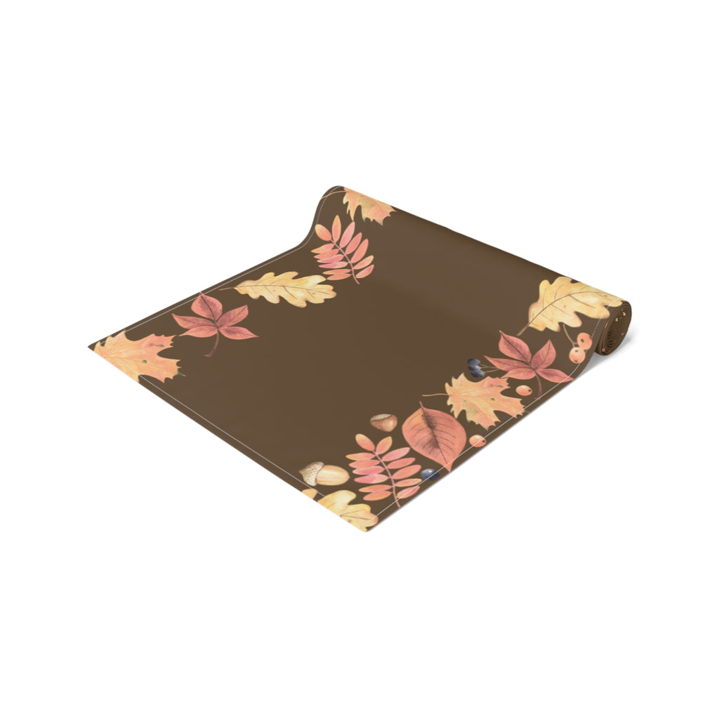 Rustic Fall Table Runner | Autumn Harvest Decor, Thanksgiving Table Setting, Farmhouse Style, Nature Inspired Home Decor