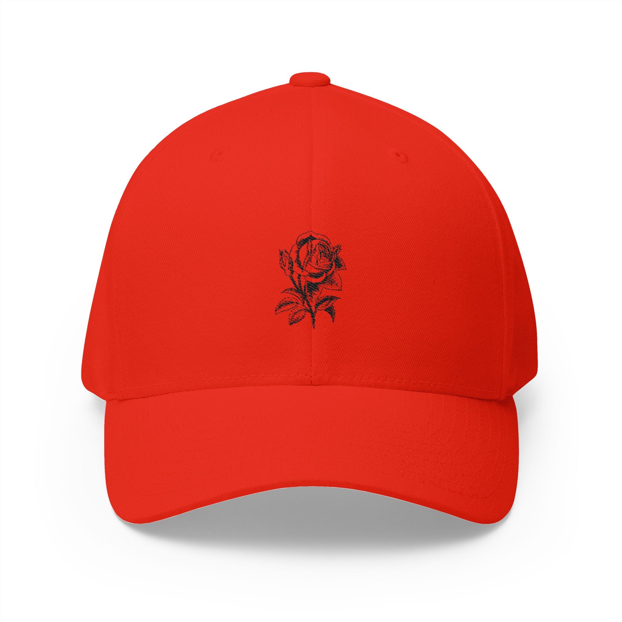 Embroidered Rose Cap, Stylish Hat, Casual Wear, Gift for Her, Summer Accessory, Floral Cap