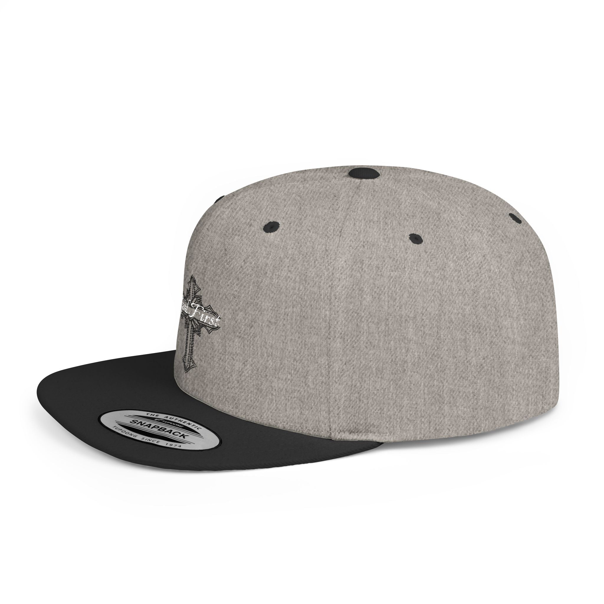 Stylish God First Flat Bill Snapback Hat | Trendy Cap for Faith Enthusiasts | Perfect Gift for All Occasions, Casual Wear, Everyday [...]