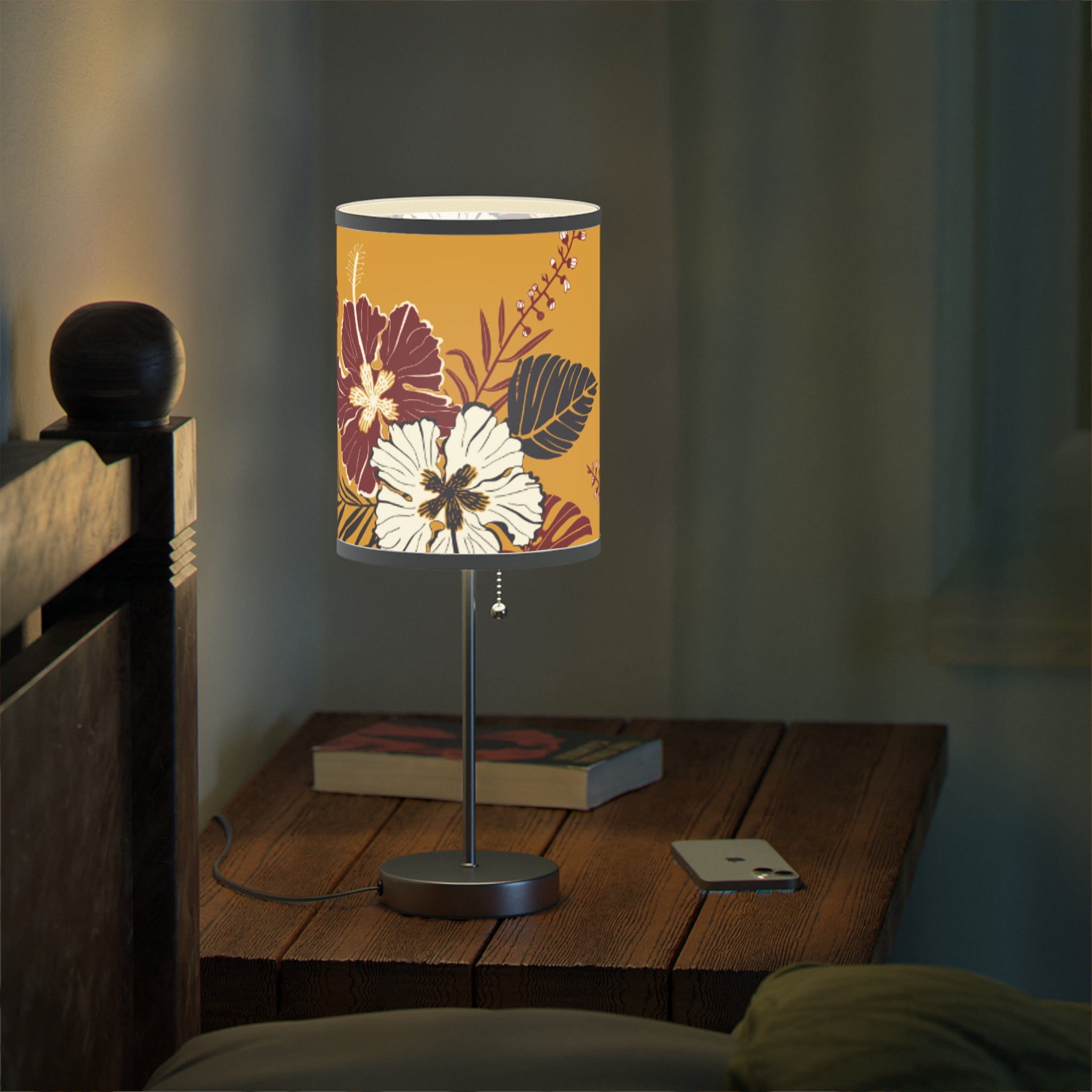 Floral Table Lamp | Chic Home Décor, Boho Lighting, Modern Decor, Bedroom Accent, Gift for Her