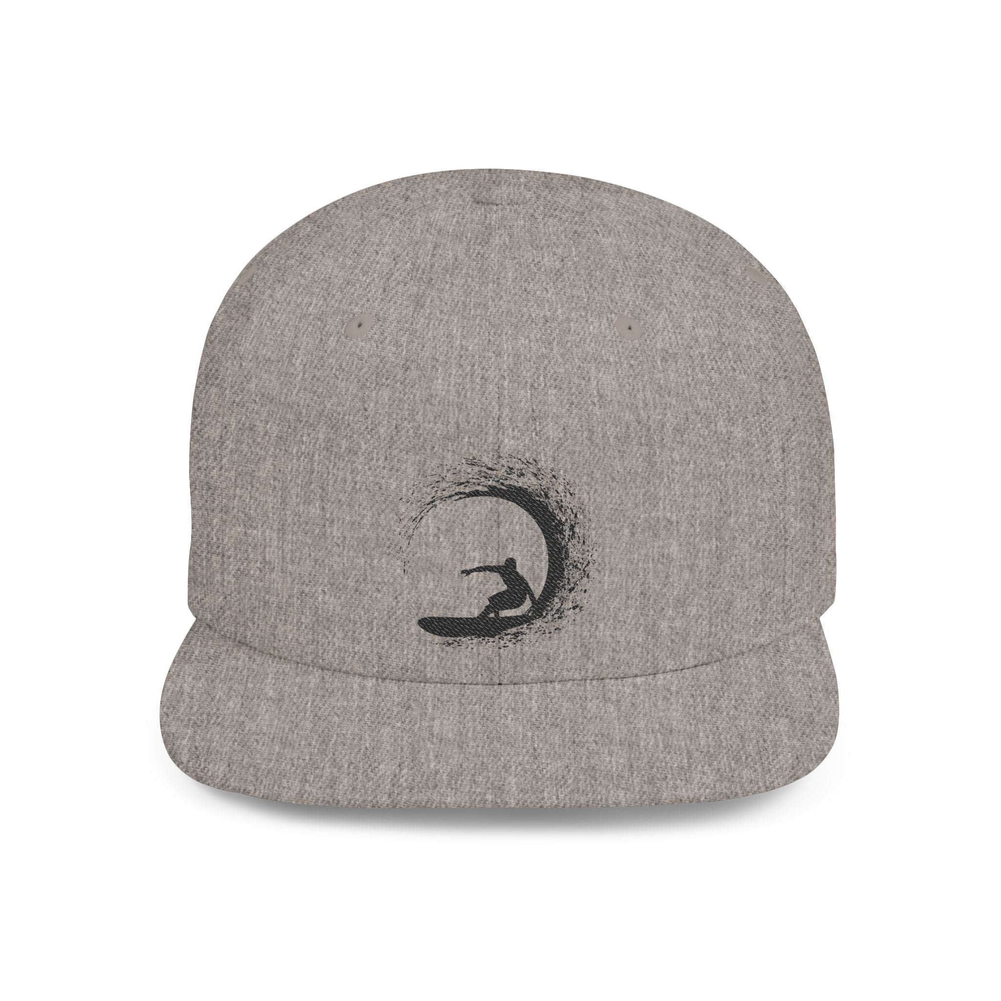 Surfing Flat Bill Snapback Hat, Beachwear Gift, Trendy Hats for Summer, Cool Men's Accessories, Outdoor Adventure Gear
