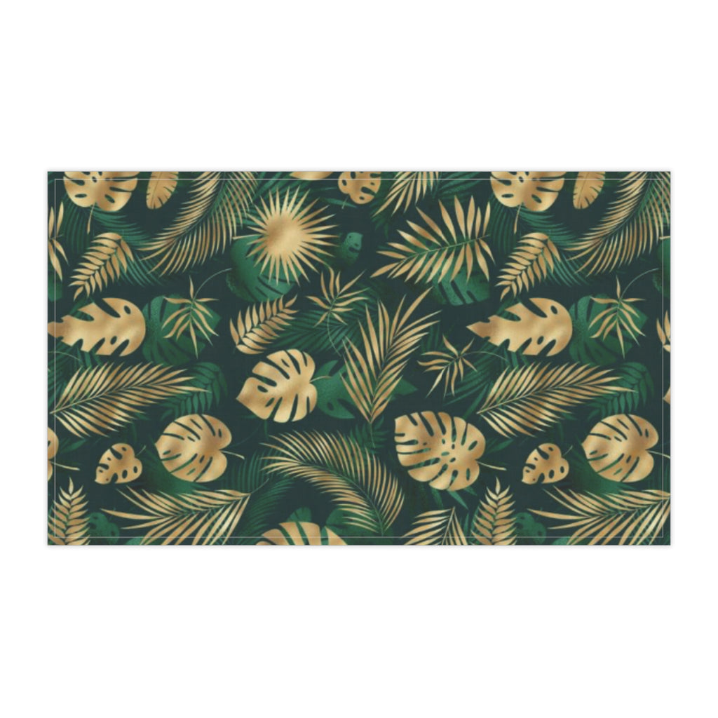 Hawaiian Tropical Monstera Leaf Tea Towels (cotton, poly)