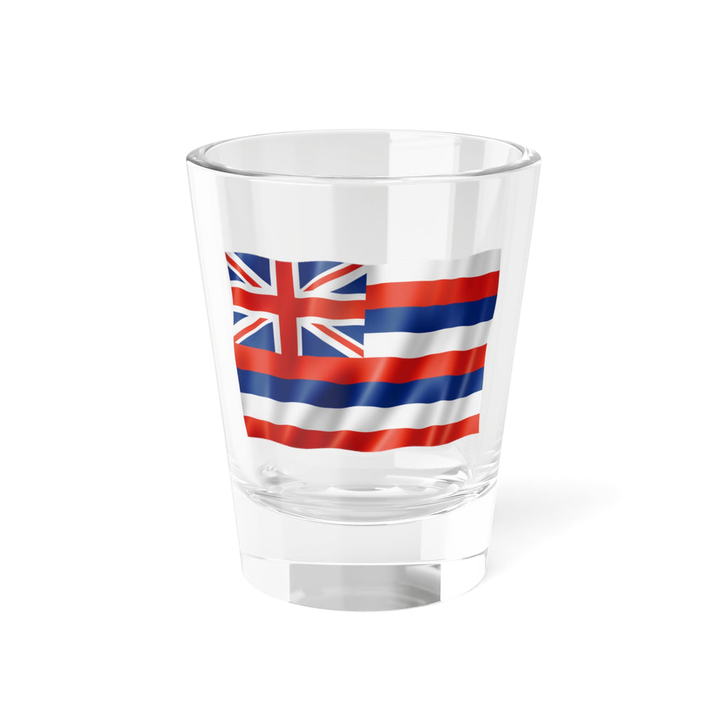 Hawaiian Flag Shot Glass | Travel Souvenir, Barware for Parties, Cocktail Lover Gift, Collectible Drinkware, Patriotic Keepsake