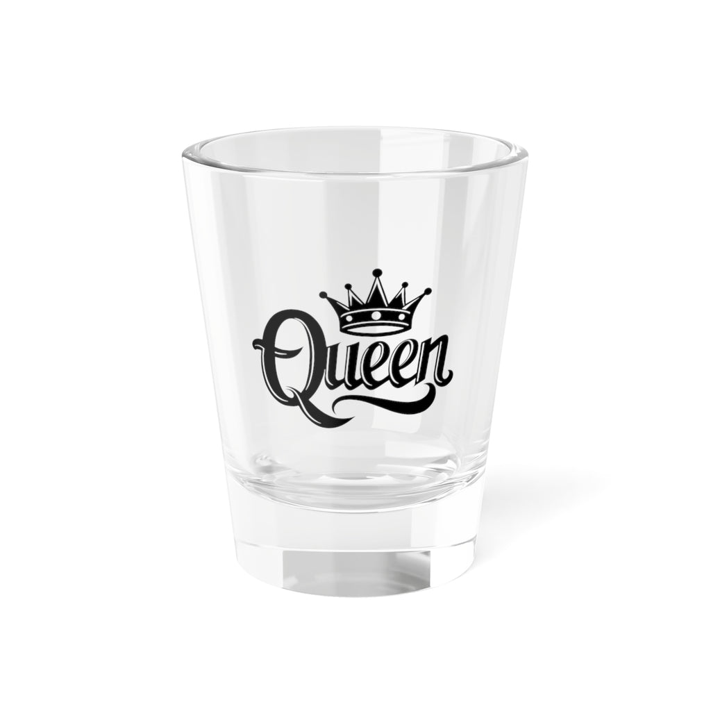 Queen Shot Glass - Personalized Barware for Celebrations, Gifts, Birthday, Wedding, Bachelorette, Funny Drinking Accessories