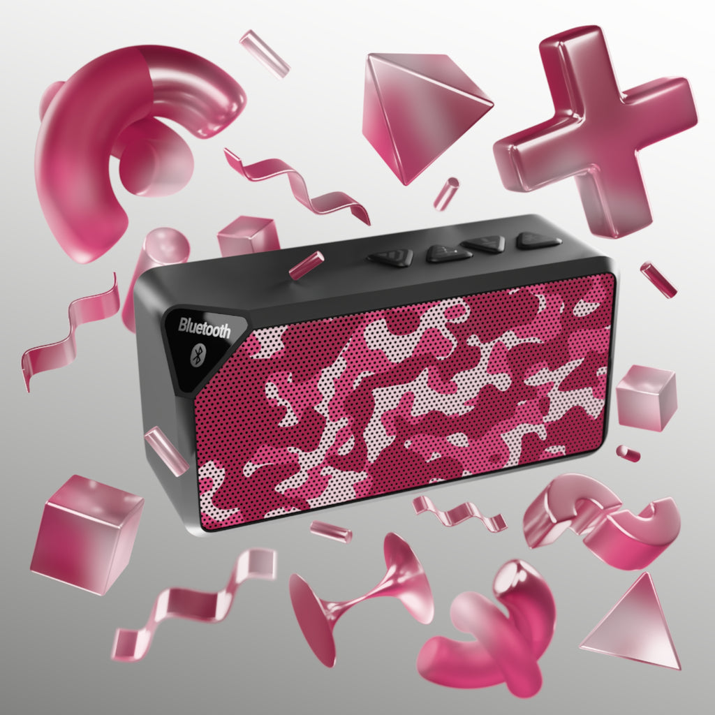 Camouflage Bluetooth Speaker, Portable Speaker, Outdoor Music, Wireless Party Speaker, Gifts for Tech Lovers