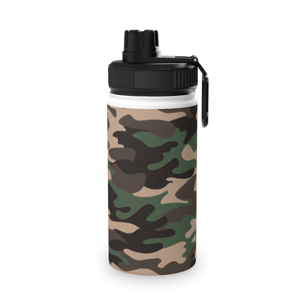 Camo Stainless Steel Water Bottle - Durable, Sporty Hydration, Travel Friendly, Outdoor Adventures, Fitness, Gifts
