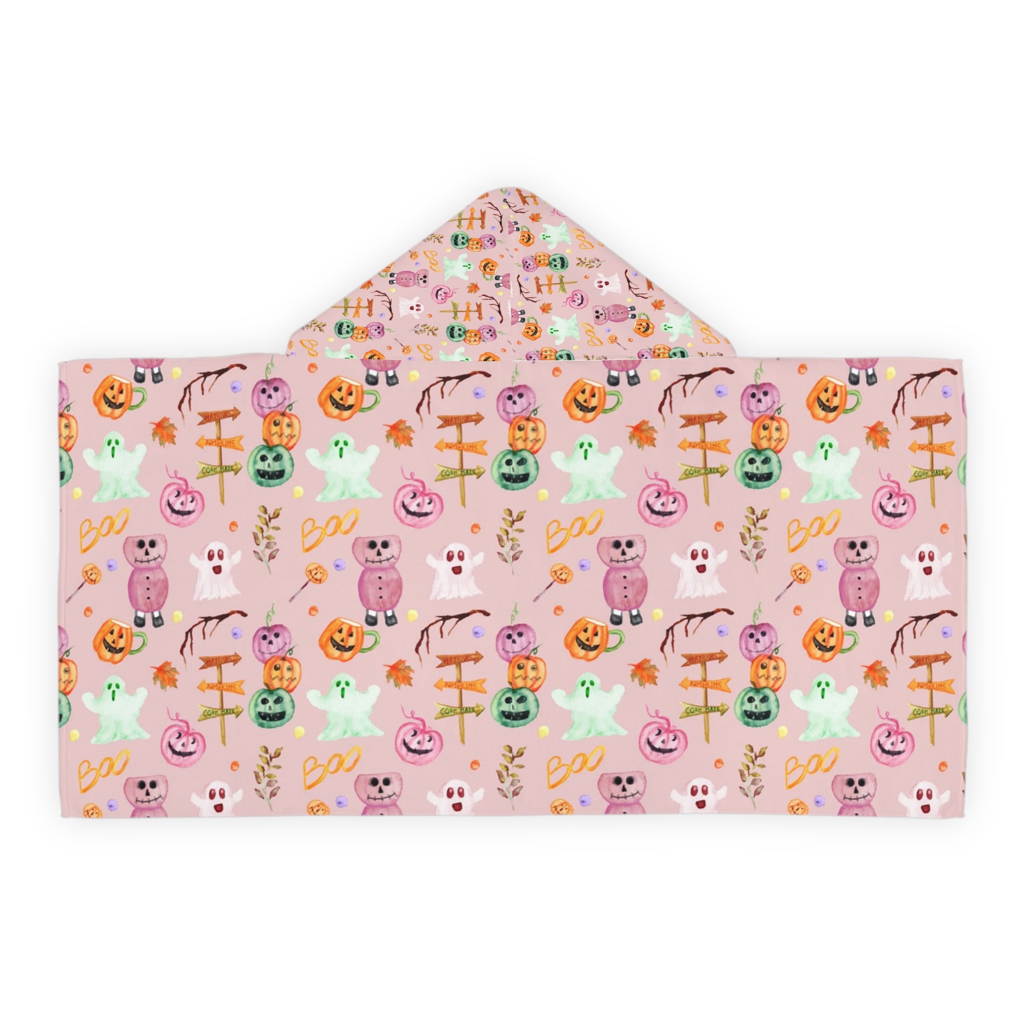 Youth Hooded Towel for Kids, Cute Halloween Bath Towel, Cozy Kids' Towel with Animal and Pumpkin Design, Perfect Gift for Halloween, [...]