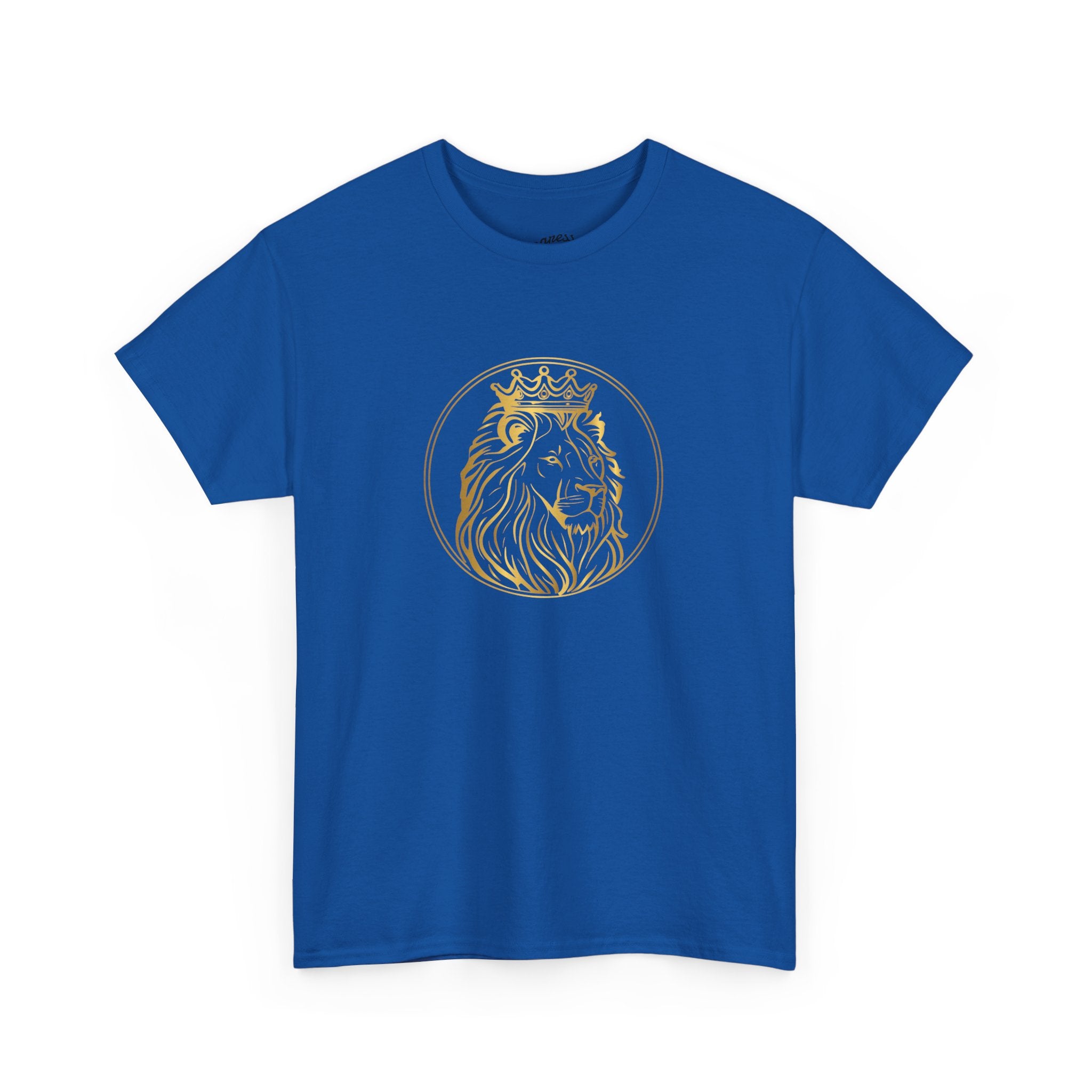 Majestic Lion Unisex Heavy Cotton Tee - Perfect for Animal Lovers, Casual Outings, Gifts, Birthdays, and More
