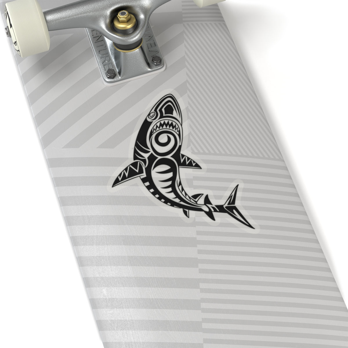 Tribal Shark Kiss-Cut Stickers, Ocean Decor, Laptop Stickers, Waterproof Decals, Gift for Shark Lovers