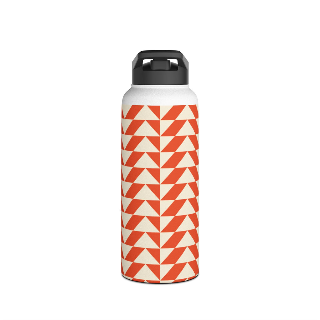 Geometric Motivational Stainless Steel Water Bottle, Hydration Gift, Travel Mug, Reusable Water Container, Eco-Friendly Outdoor Bottle