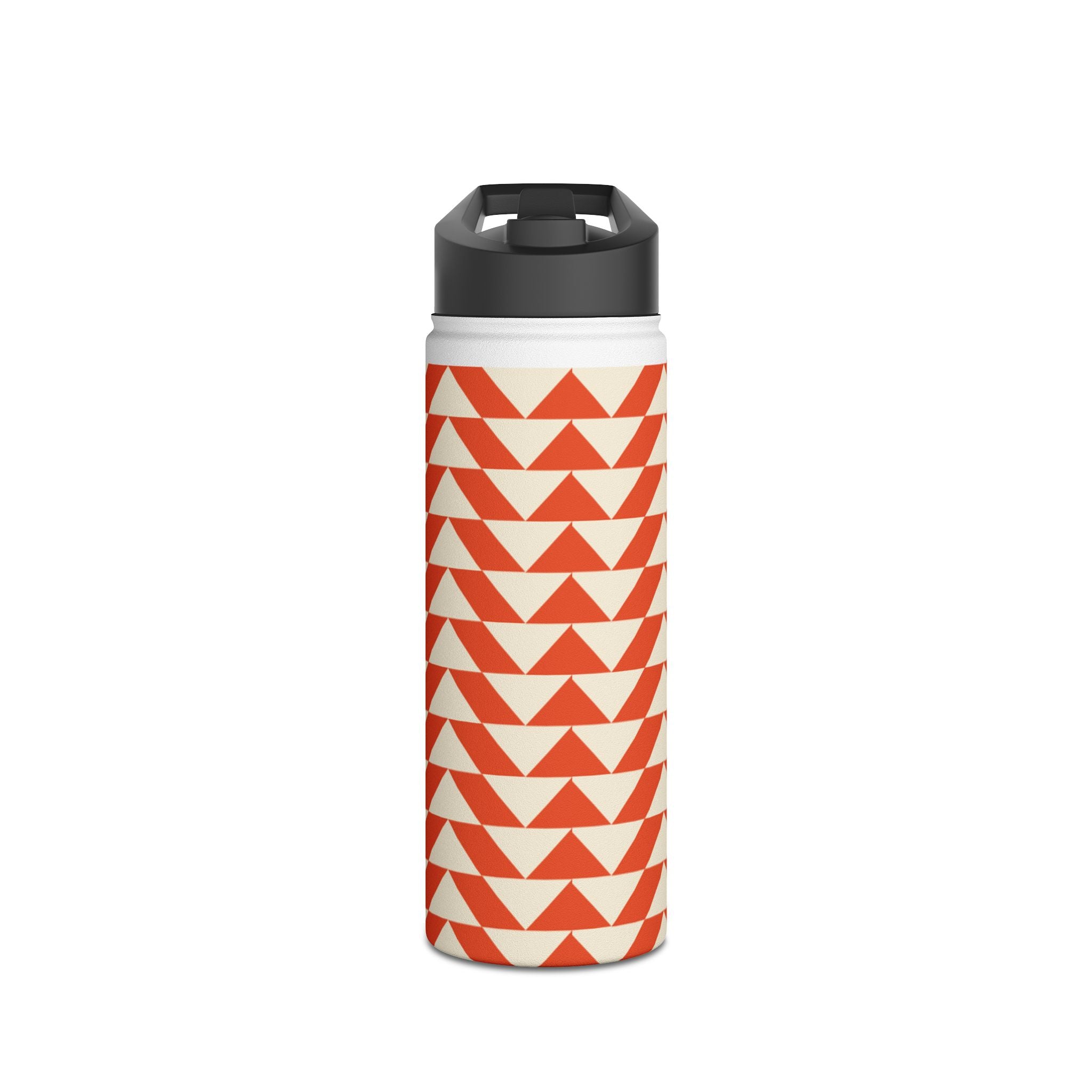 Geometric Motivational Stainless Steel Water Bottle, Hydration Gift, Travel Mug, Reusable Water Container, Eco-Friendly Outdoor Bottle