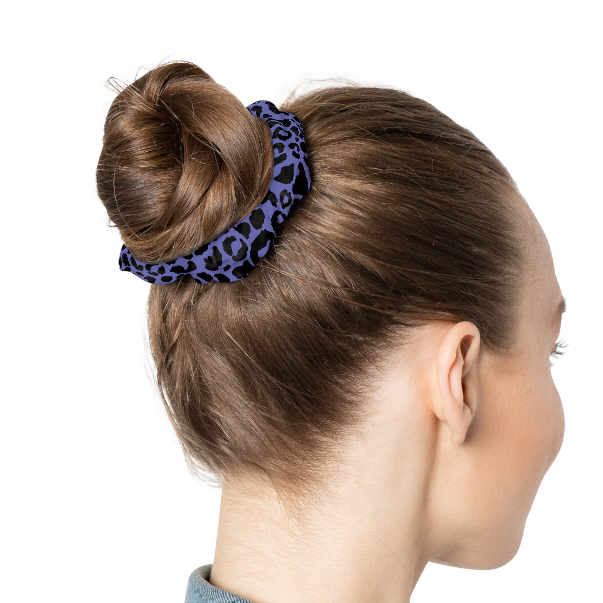 Chic Leopard Print Scrunchie - Stylish Hair Tie, Trendy Hair Accessory, Perfect for Everyday Wear, Gifts, and Festivals