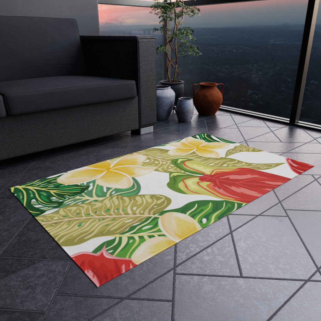 Tropical Outdoor Rug - Perfect for Patios, Decks, and Poolside Decor, Floral Mat for Summer Gatherings, Beach-Themed Home Decor, Ideal [...]
