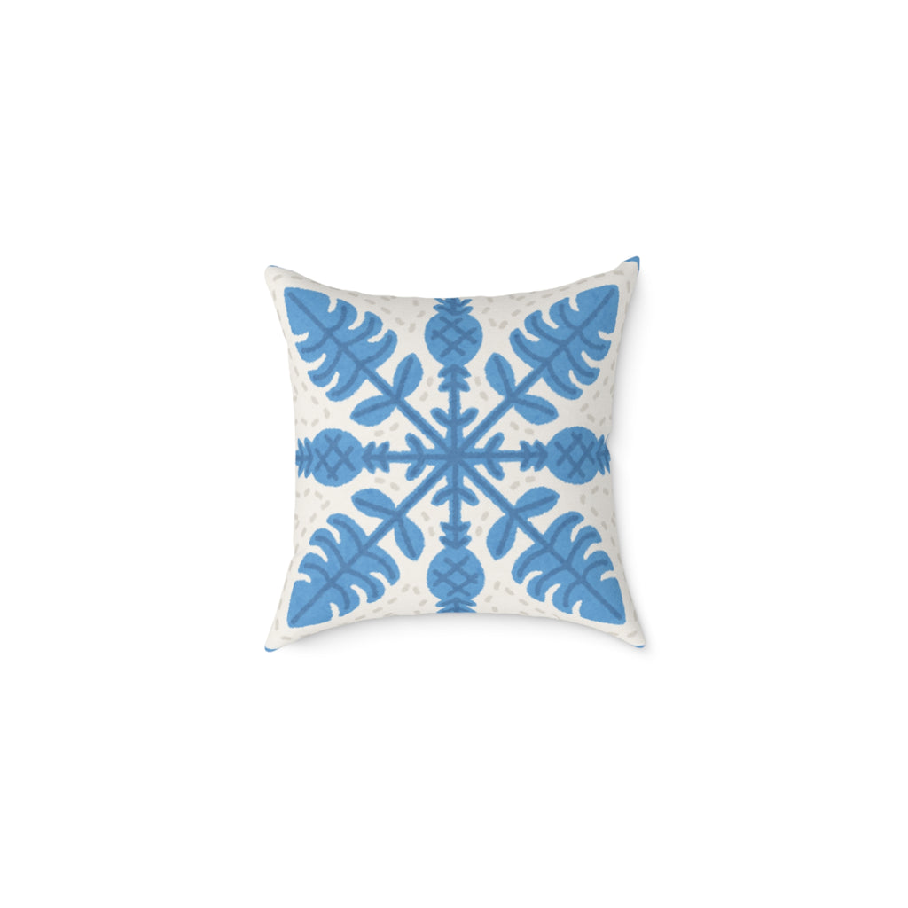 Cozy Pineapple Snowflake Pillow | Decorative Cushion for Winter Decor, Holiday Gifts, Home Accent, Seasonal Throw Pillow