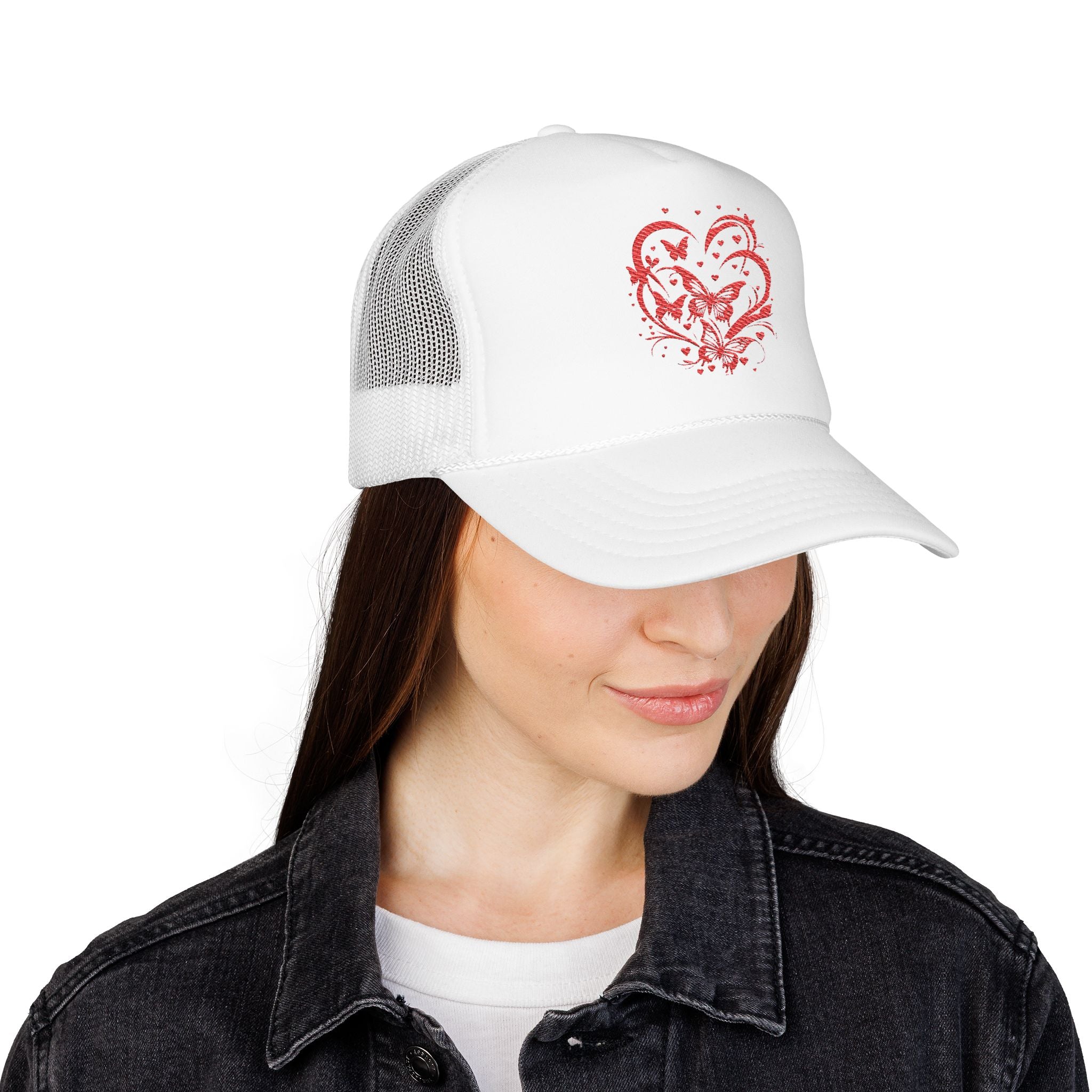 Embroidered Foam Trucker Hat, Trendy Caps, Casual Hat for Summer, Outdoor Activities, Gift for Him/Her, Holiday Essentials