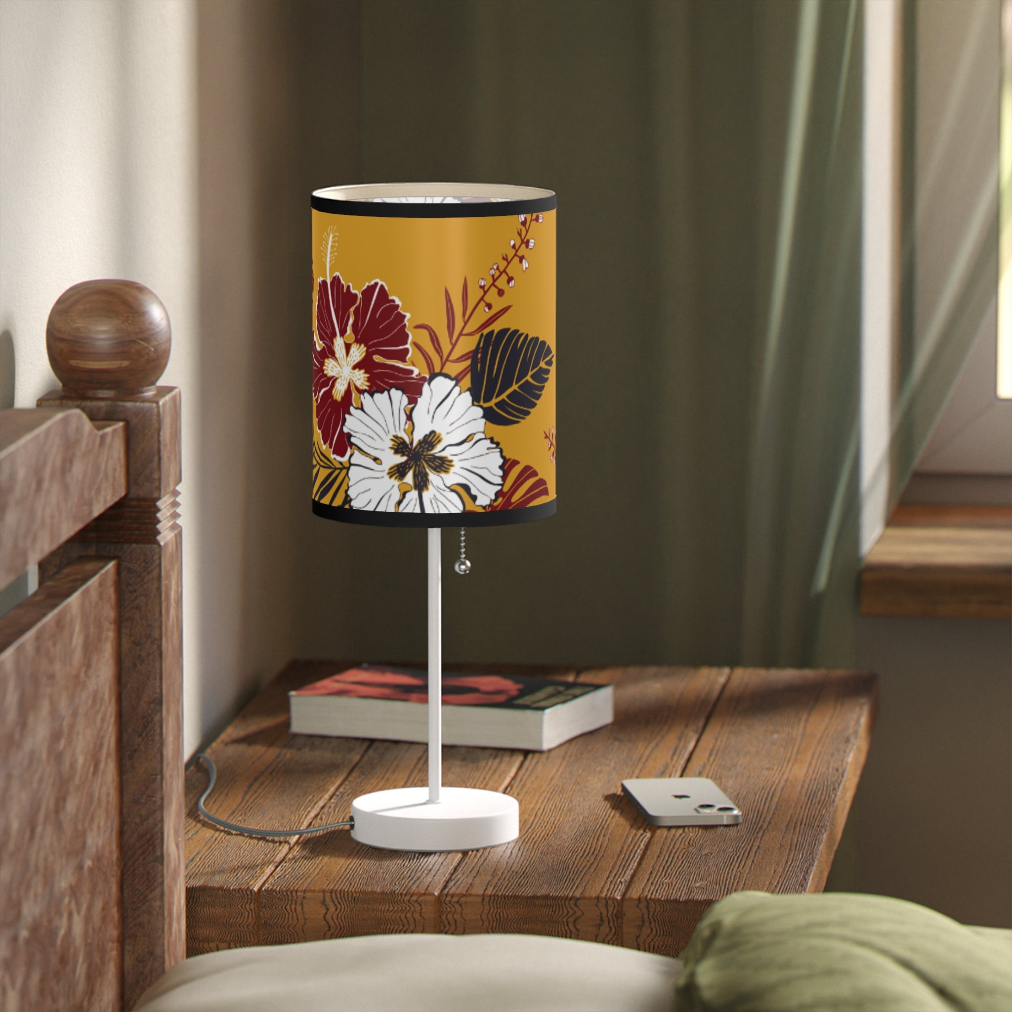 Floral Table Lamp | Chic Home Décor, Boho Lighting, Modern Decor, Bedroom Accent, Gift for Her