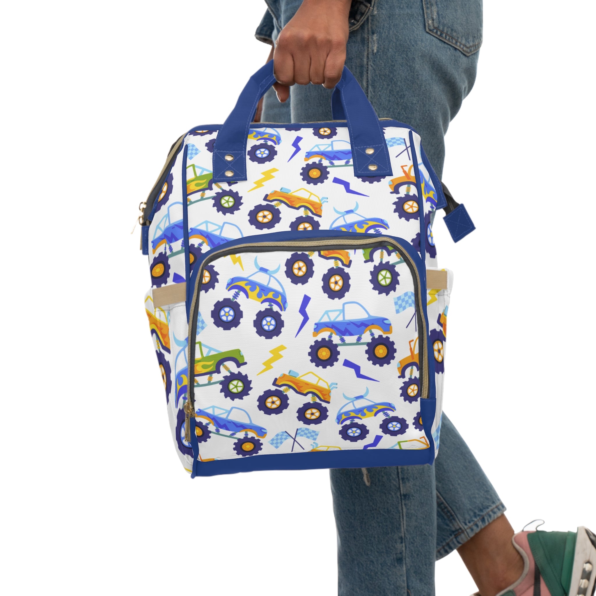 Multifunctional Monster Truck Diaper Backpack - Stylish Baby Bag for On-the-Go Parents, Ideal for Baby Showers, New Moms, Travel, [...]