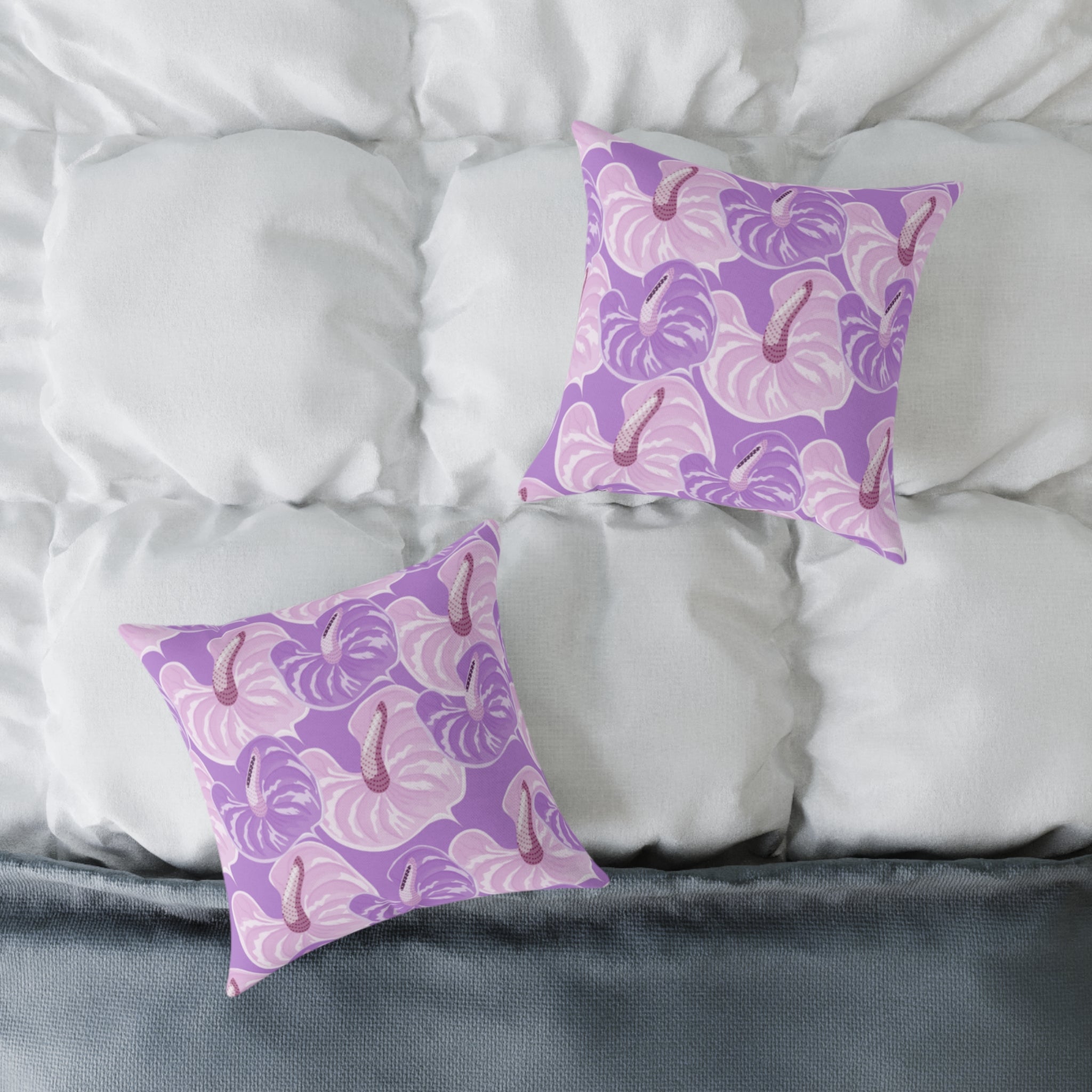 Vibrant Floral Square Pillow, Cozy Home Decor Cushion, Gift for Her, Living Room Accent, Boho Style Pillow