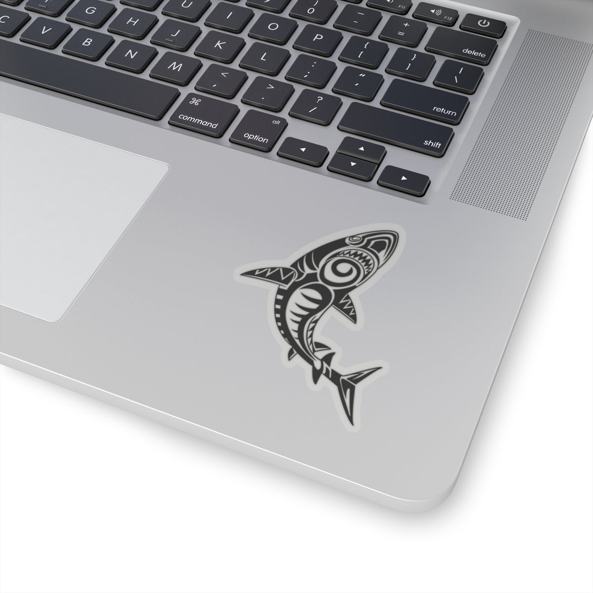 Tribal Shark Kiss-Cut Stickers, Ocean Decor, Laptop Stickers, Waterproof Decals, Gift for Shark Lovers