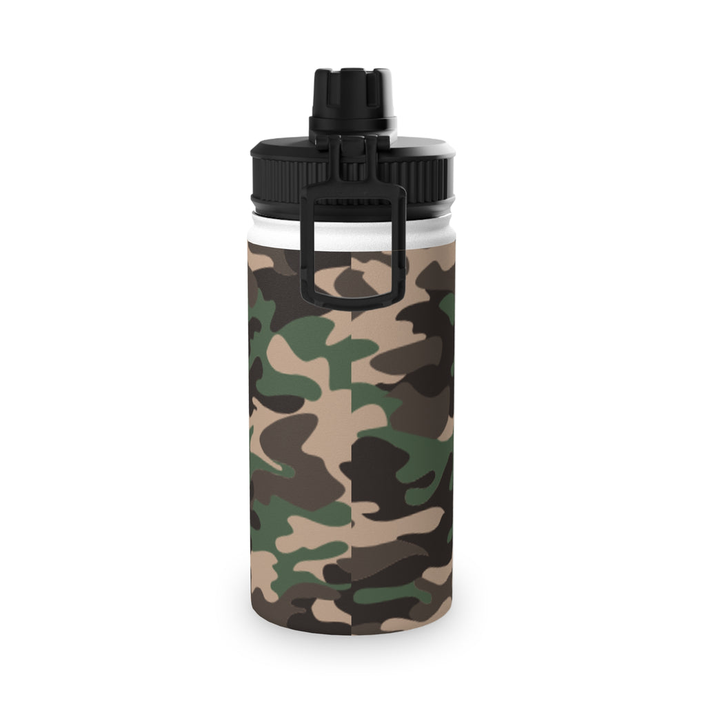 Camo Stainless Steel Water Bottle - Durable, Sporty Hydration, Travel Friendly, Outdoor Adventures, Fitness, Gifts