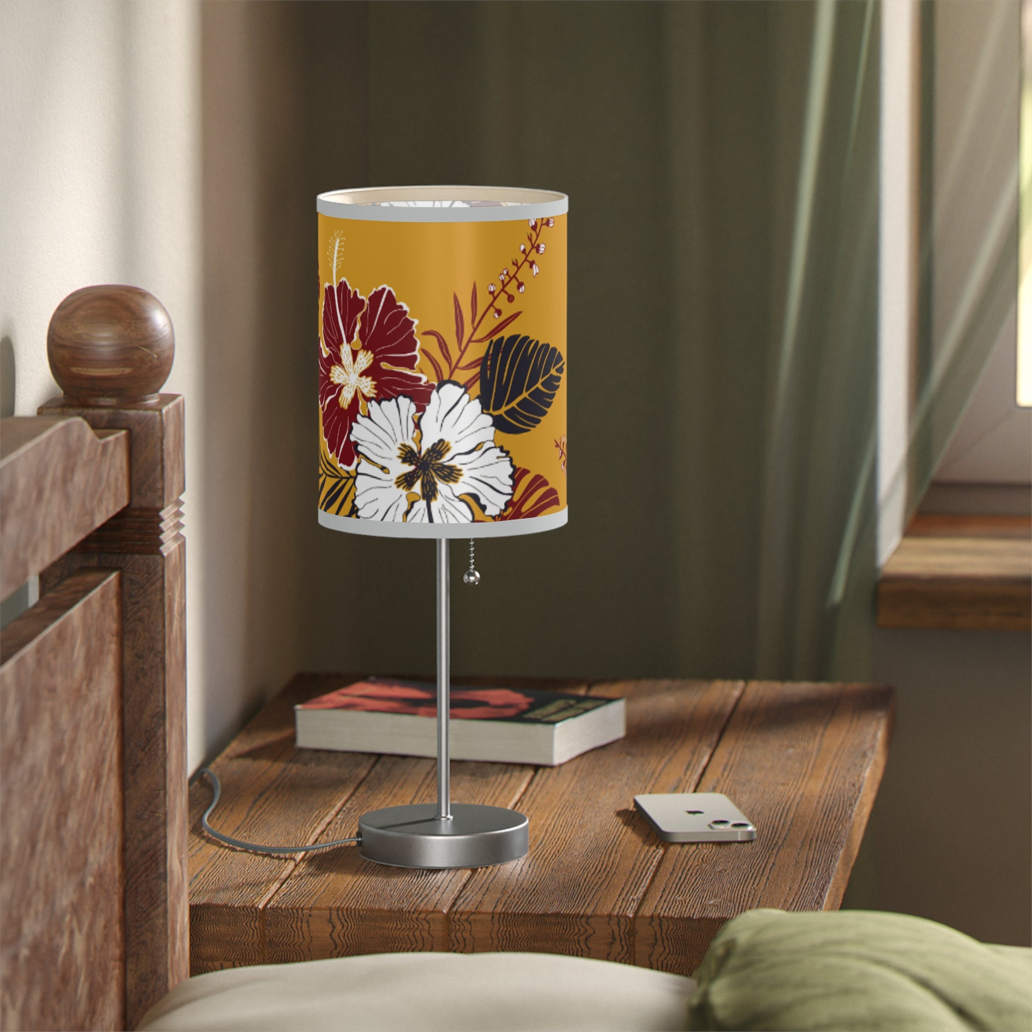 Floral Table Lamp | Chic Home Décor, Boho Lighting, Modern Decor, Bedroom Accent, Gift for Her