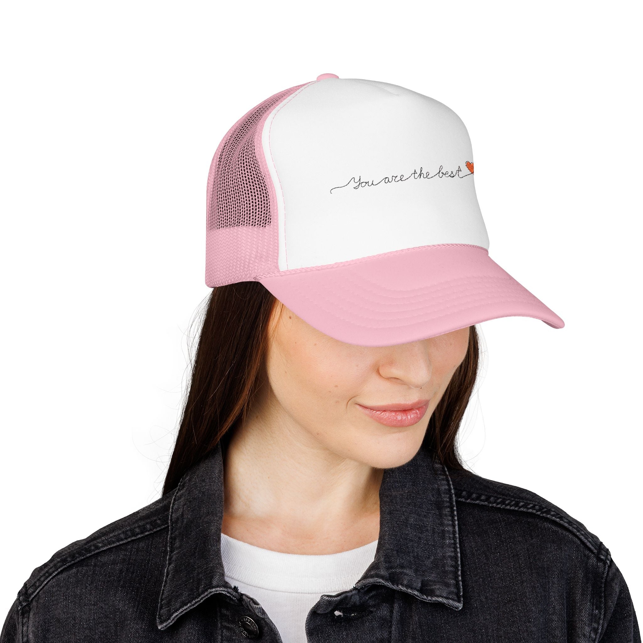 Copy of You Are the Best Foam Trucker Hat, Custom Embroidered Cap, Gift for Friends, Casual Wear, Birthday Gift, Inspirational Accessory