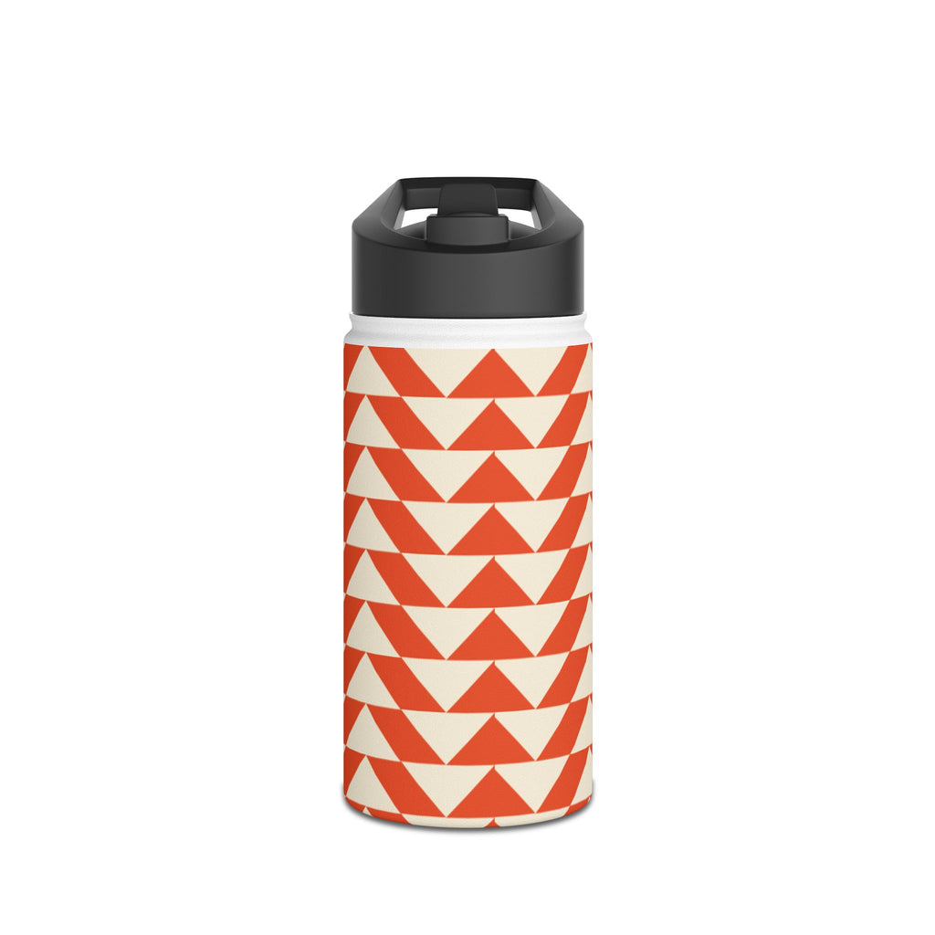 Geometric Motivational Stainless Steel Water Bottle, Hydration Gift, Travel Mug, Reusable Water Container, Eco-Friendly Outdoor Bottle