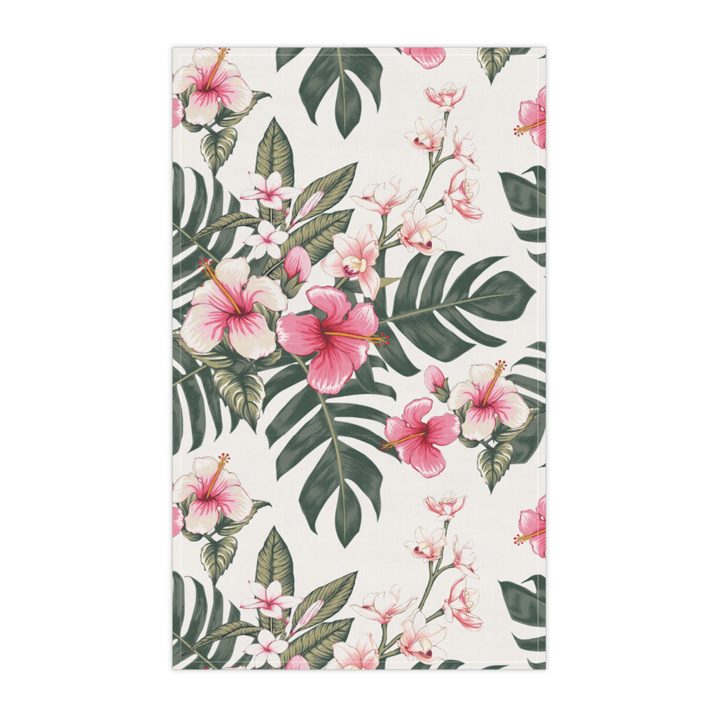 Tropical Floral Tea Towels, Kitchen Decor, Gift for Her, Housewarming, Summer Vibes, Botanical Home Accessories